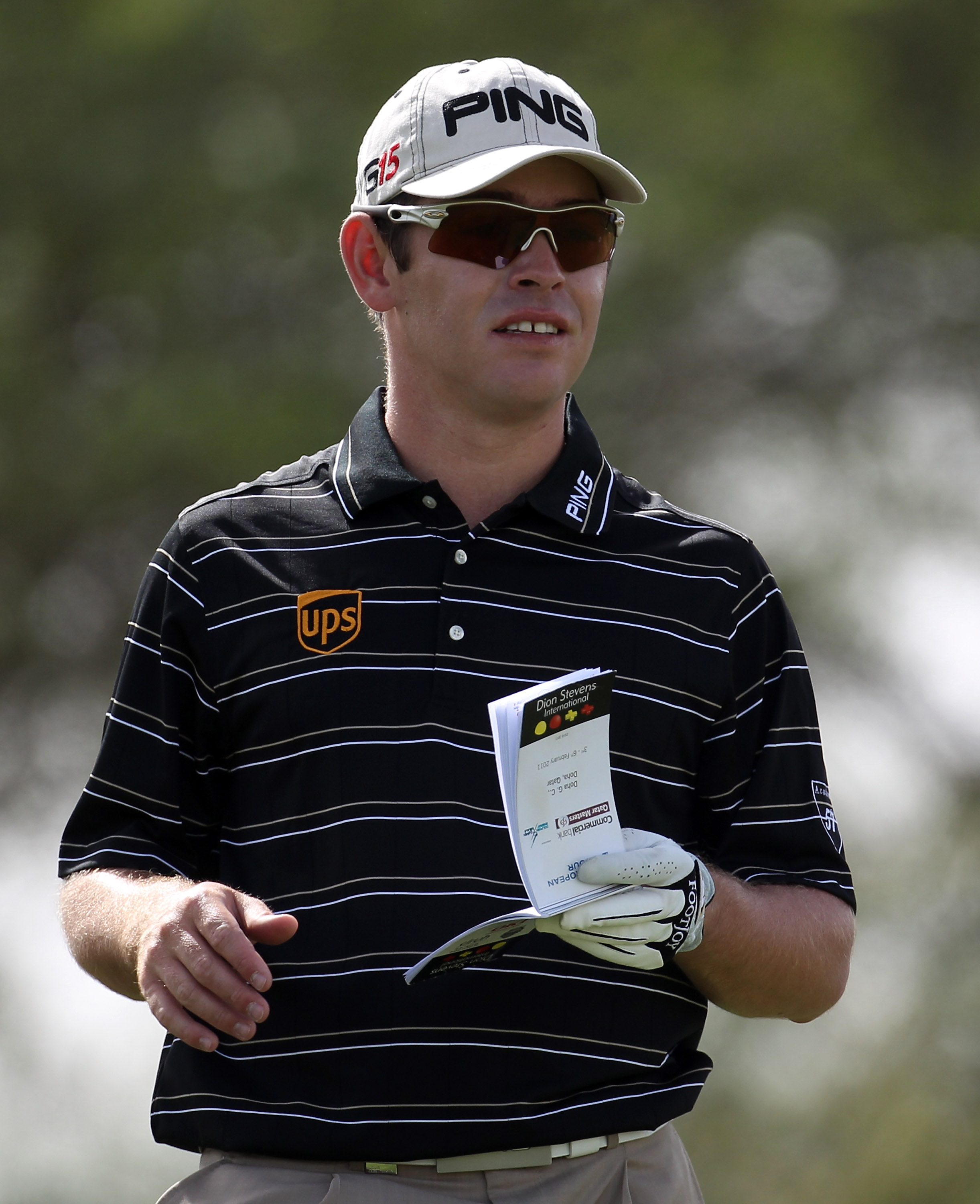 DOHA, QATAR - FEBRUARY 05:  Louis Oosthuizen of South Africa during the third round of the Commercialbank Qatar Masters at the Doha Golf Club on February 5, 2011 in Doha, Qatar.  (Photo by Ross Kinnaird/Getty Images)