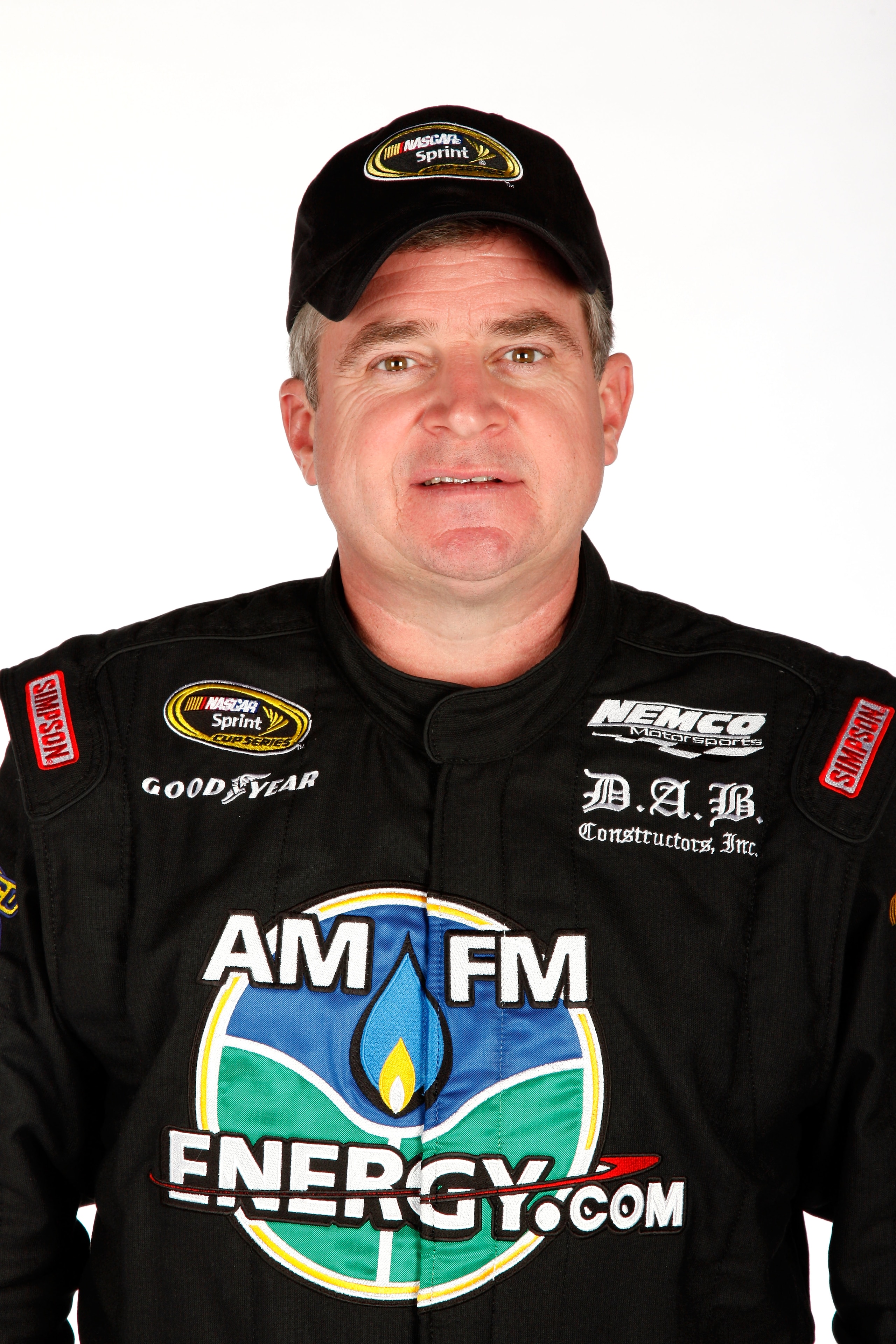 DAYTONA BEACH, FL - FEBRUARY 10:  Joe Nemechek, driver of the #87 AMFMEnergy.com Toyota, poses during the 2011 NASCAR Sprint Cup Series Media Day at Daytona International Speedway on February 10, 2011 in Daytona Beach, Florida.  (Photo by Chris Graythen/G