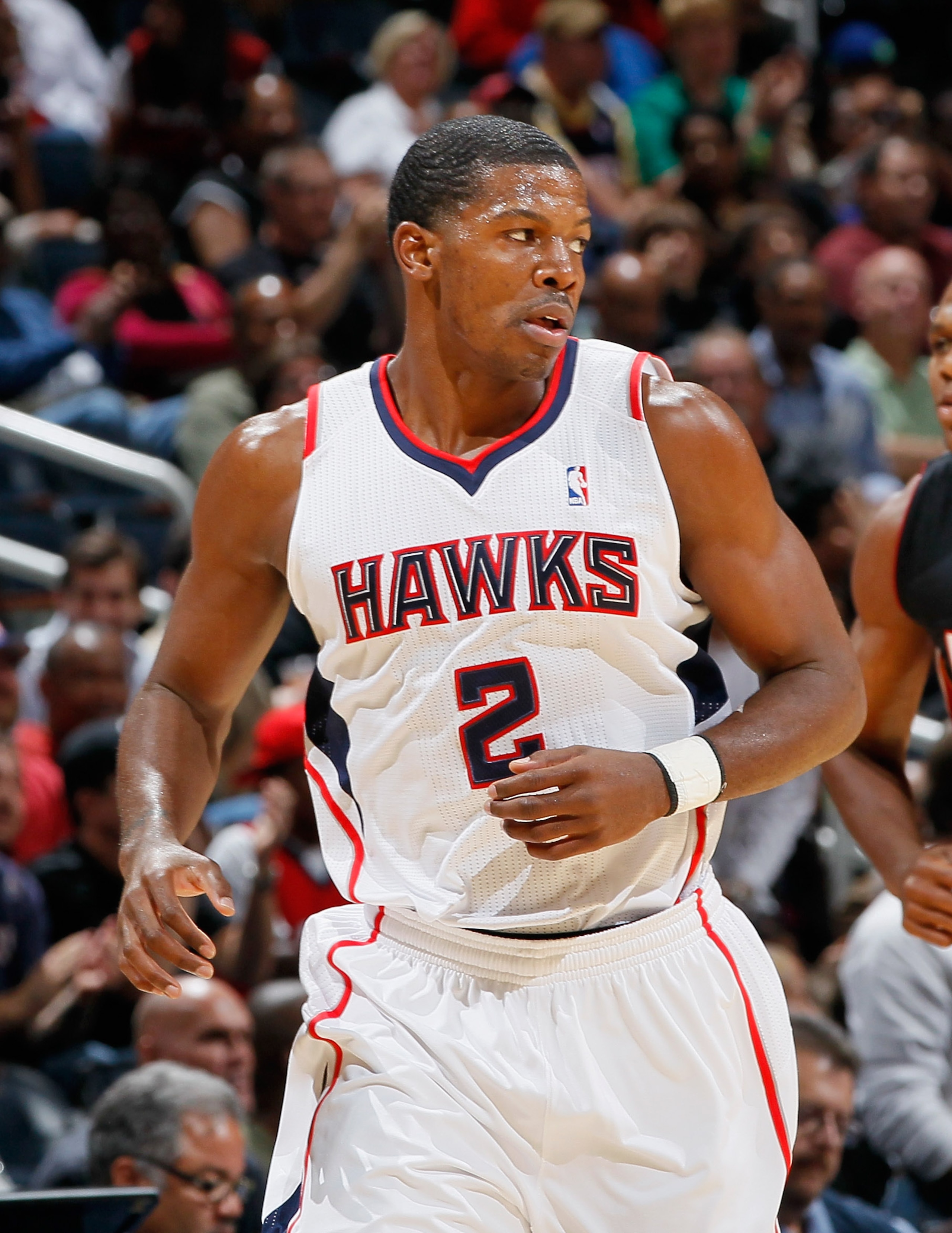 ATLANTA - OCTOBER 21: Joe Johnson #2 of the Atlanta Hawks against the Miami Heat at Philips Arena on October 21, 2010 in Atlanta, Georgia. (Photo by Kevin C. Cox/Getty Images) ATLANTA - OCTOBER 21: Joe Johnson #2 of the Atlanta Hawks against the Miami Heat at Philips Arena on October 21, 2010 in Atlanta, Georgia. (Photo by Kevin C. Cox/Getty Images)