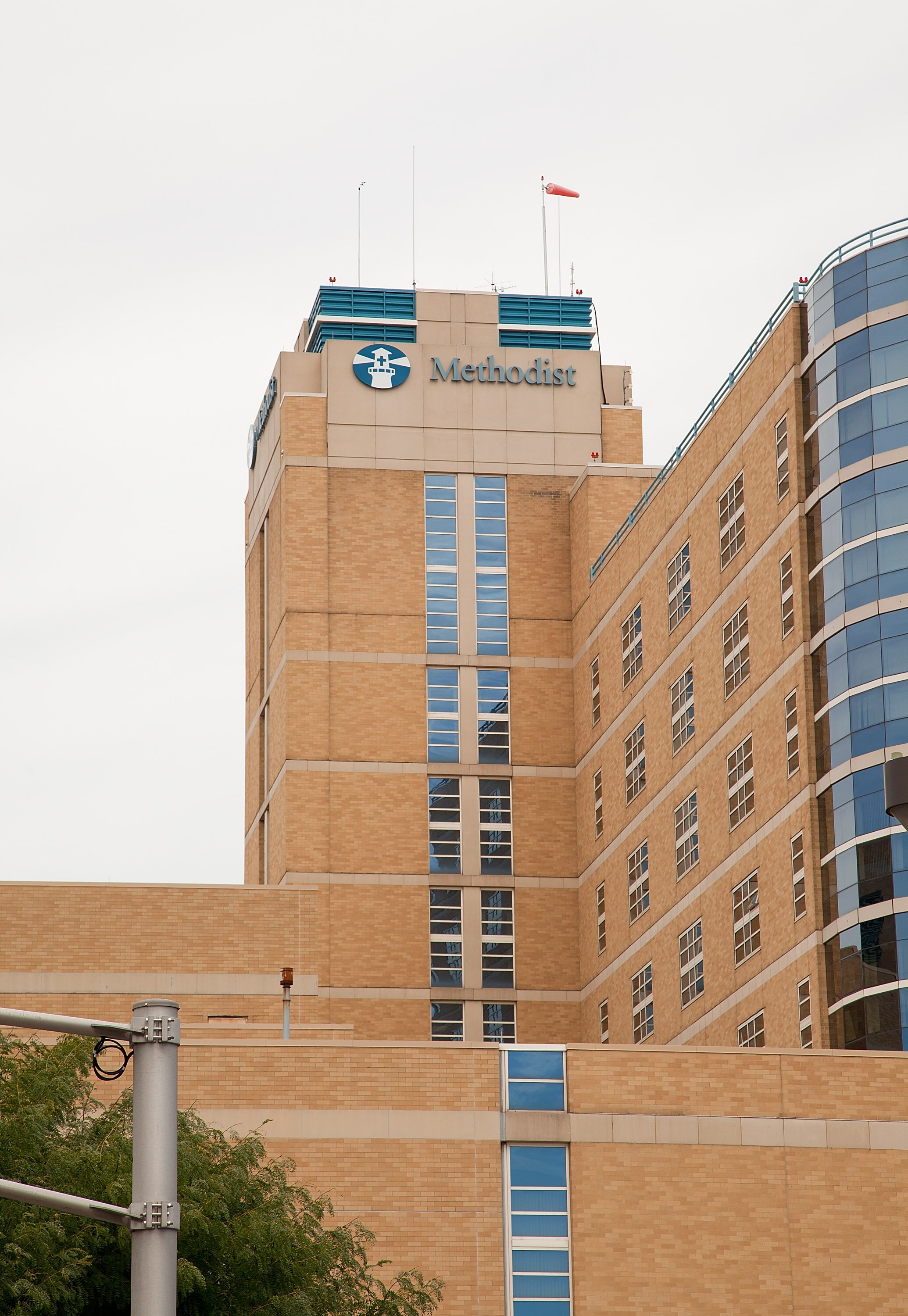 INDIANAPOLIS - SEPTEMBER 01:  A general view of outside of Methodist Hospital where reportedly Grand Prix motorcycle road racer Fonsi Nieto is recovering from a wreck while the public waits on the latest information on September 1, 2010 in Indianapolis, I