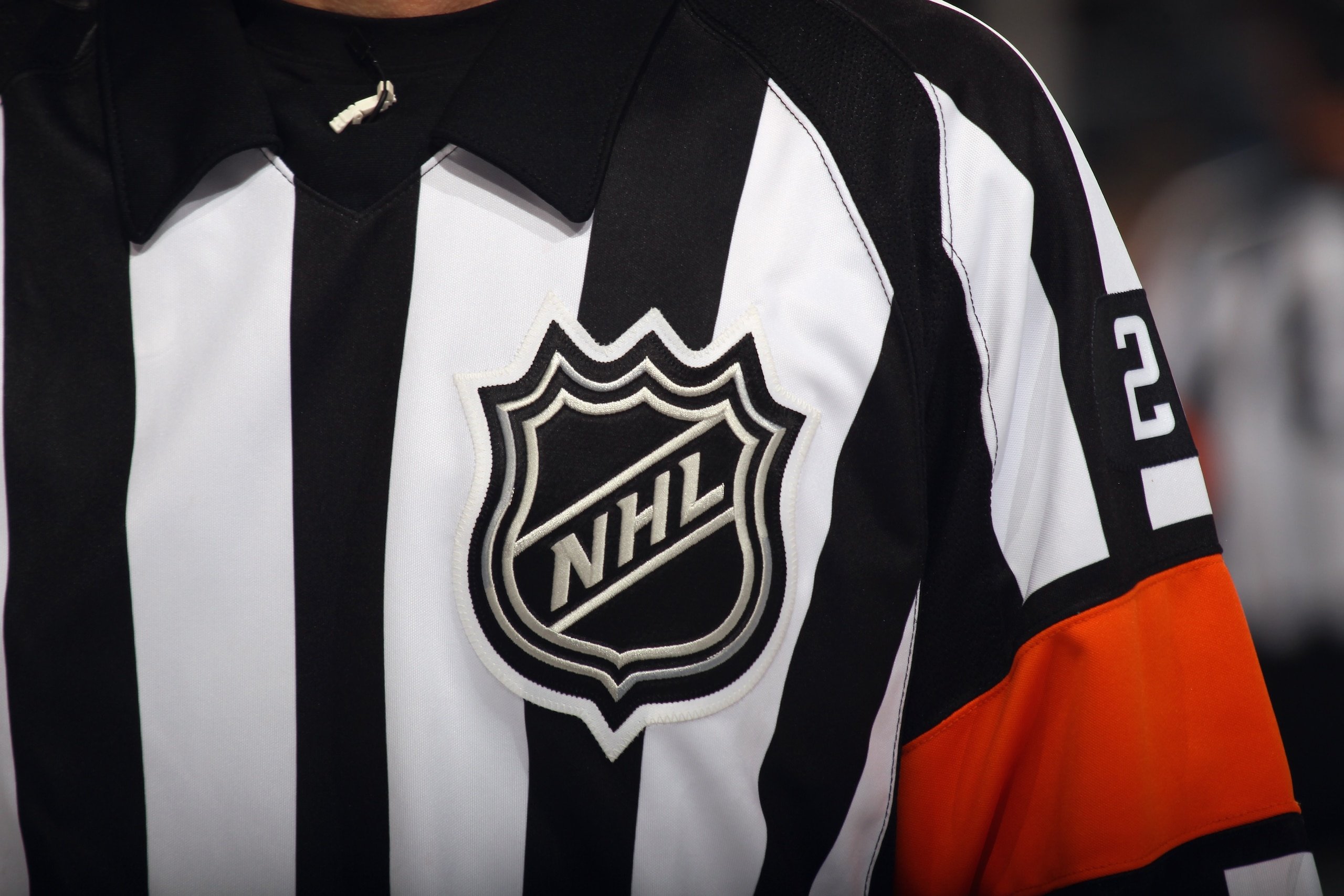 BUFFALO, NY - NOVEMBER 03: A close up view referees uniform photographed during the game between the Boston Bruins and the Buffalo Sabres at the HSBC Arena on November 3, 2010 in Buffalo, New York. The Bruins defeated the Sabres 5-2.  (Photo by Bruce Benn