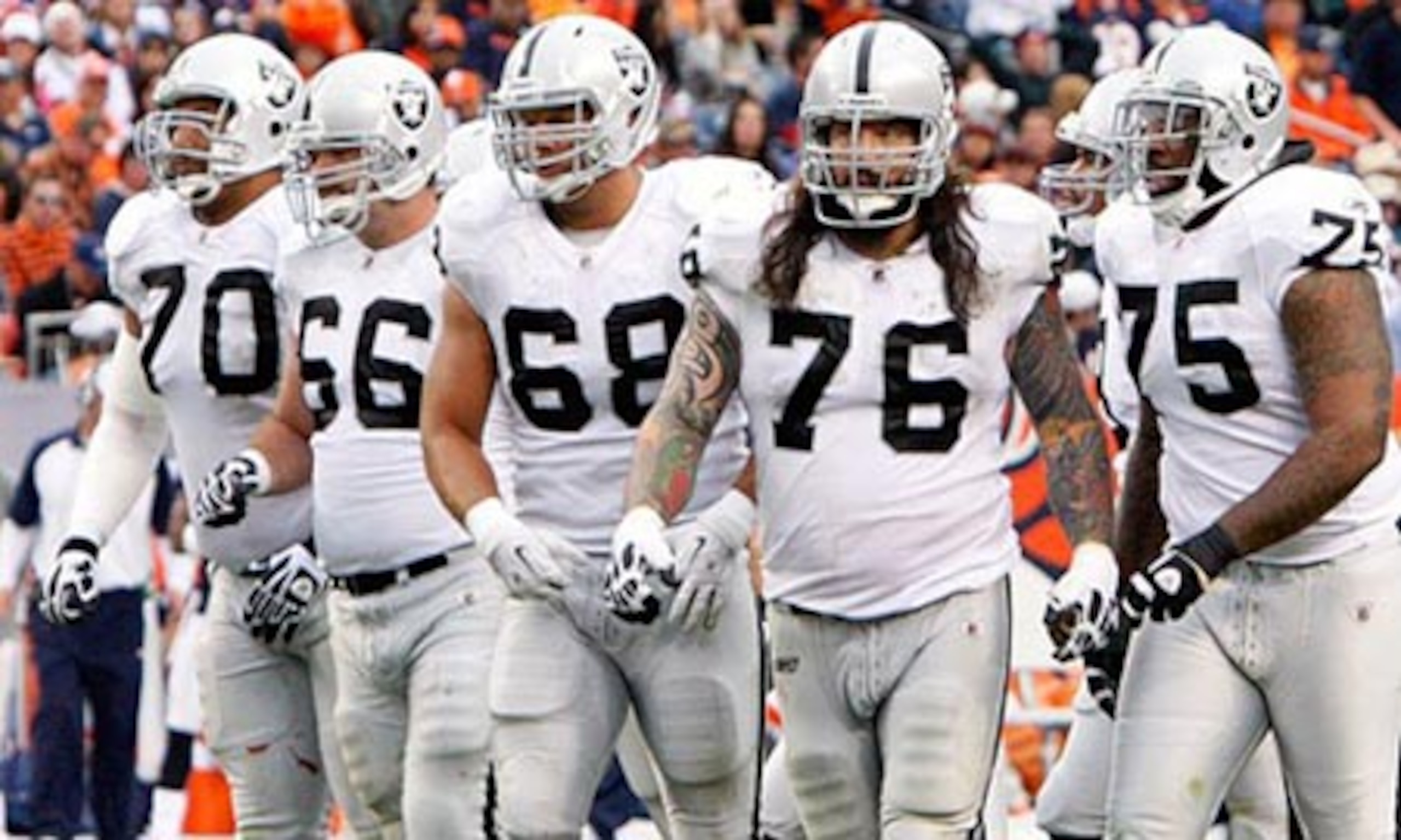 The offensive line was really bad at times in 2010, but improved later in the season. The offensive line was really bad at times in 2010, but improved later in the season.