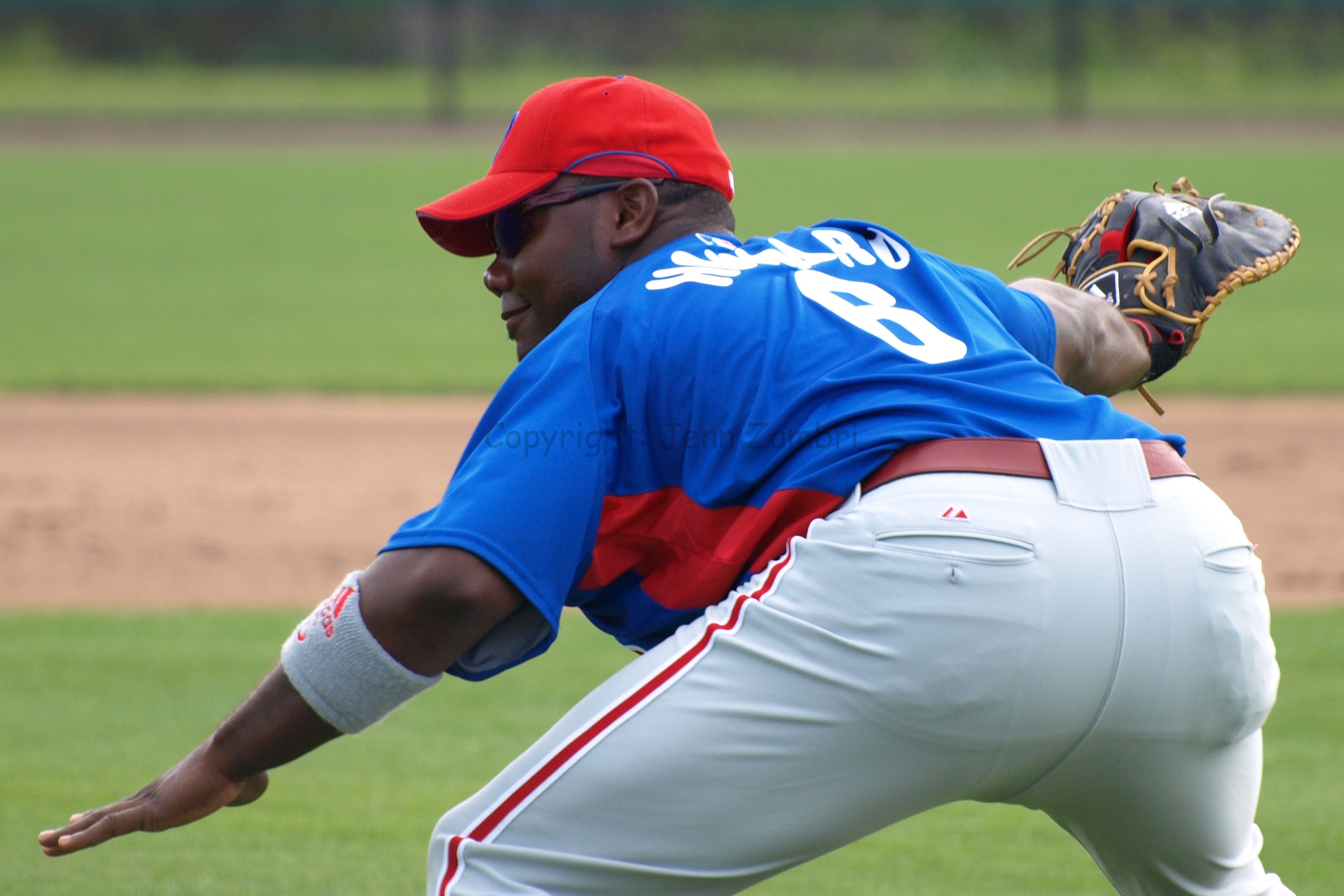 Ryan Howard at practice / Photo: Jenn Zambri