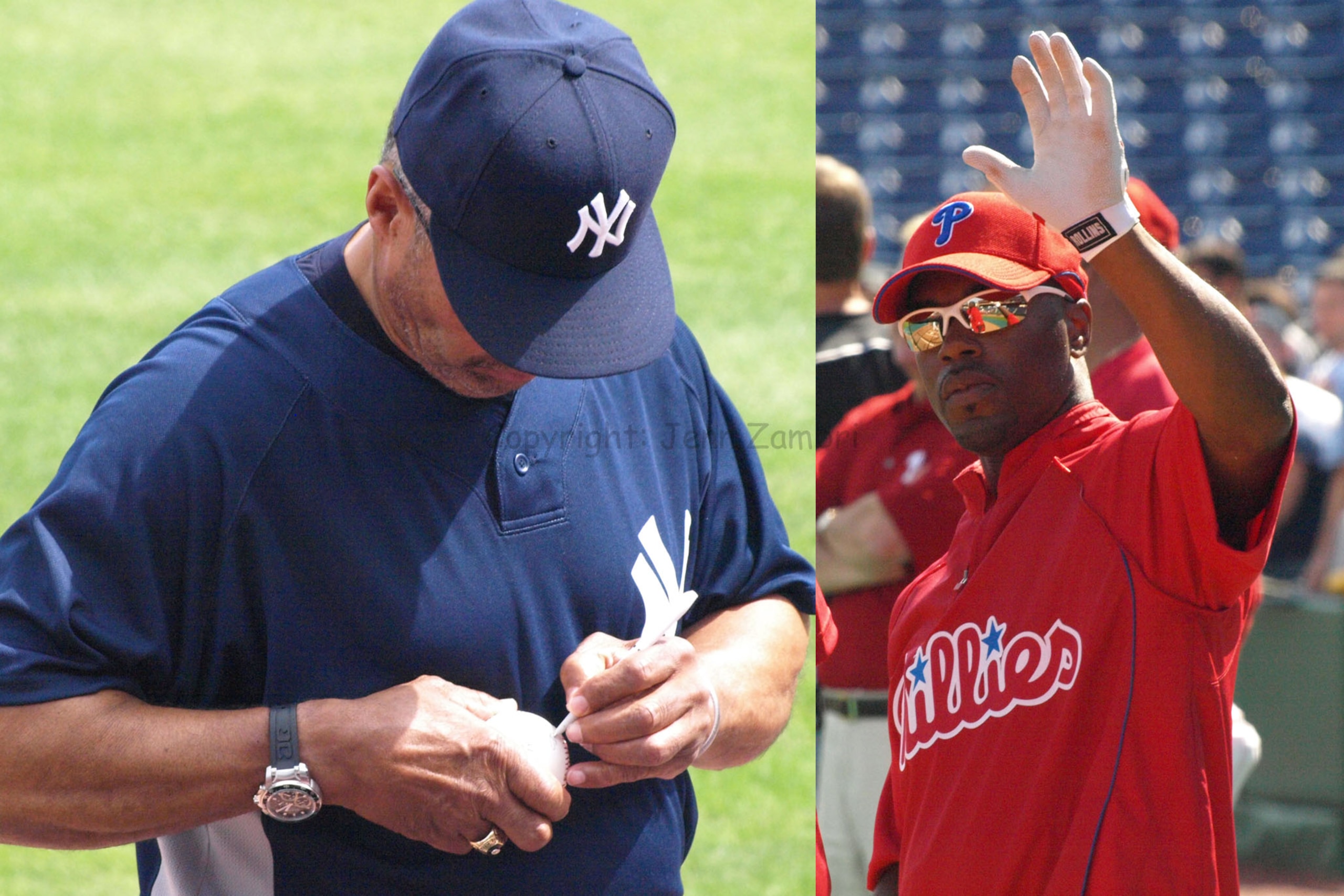 Reggie Jackson, Jimmy Rollins / Photo:Jenn Zambri