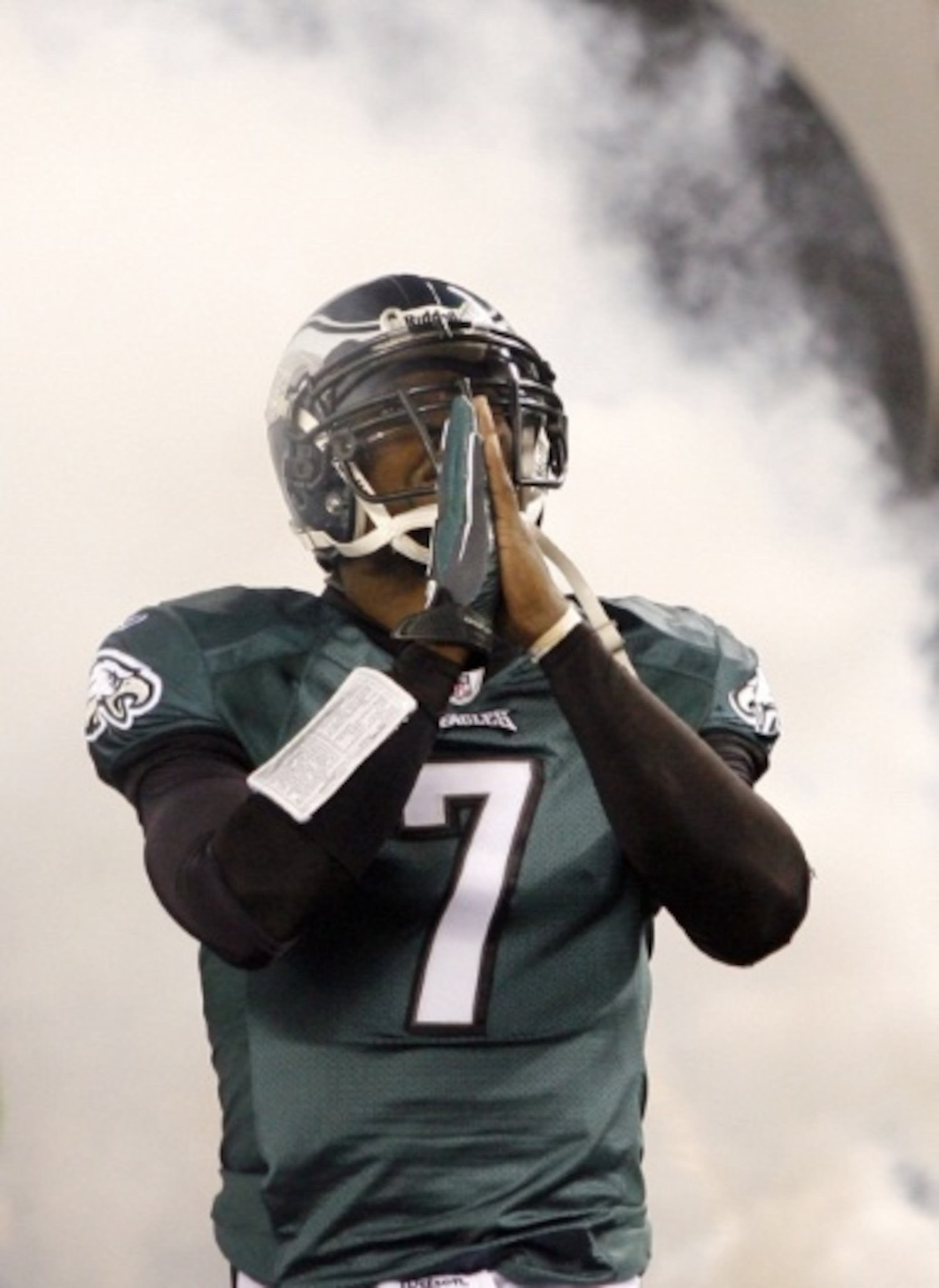 Michael Vick is praying to the Gods of Dog Heaven for forgiveness