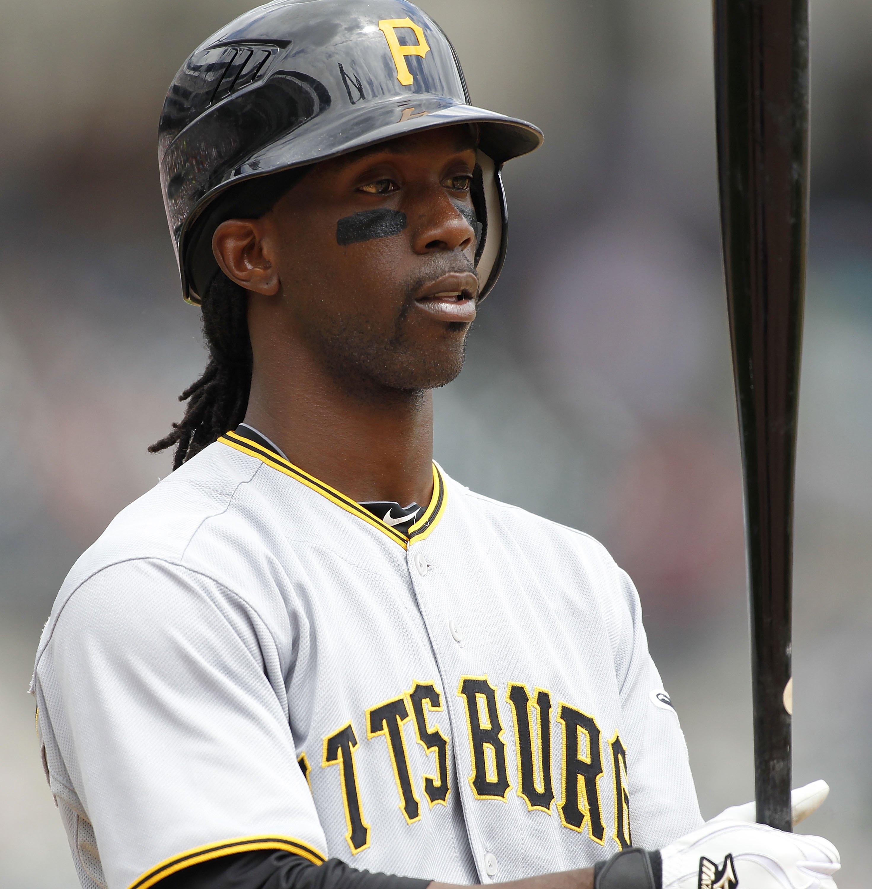 DETROIT - JUNE 13: Andrew McCutchen #22 of the Pittsburgh Pirates bats in the sixth inning against the Detroit Tigers during the game on June 12, 2010 at Comerica Park in Detroit, Michigan. The Tigers defeated the Pirates 4-3.  (Photo by Leon Halip/Getty