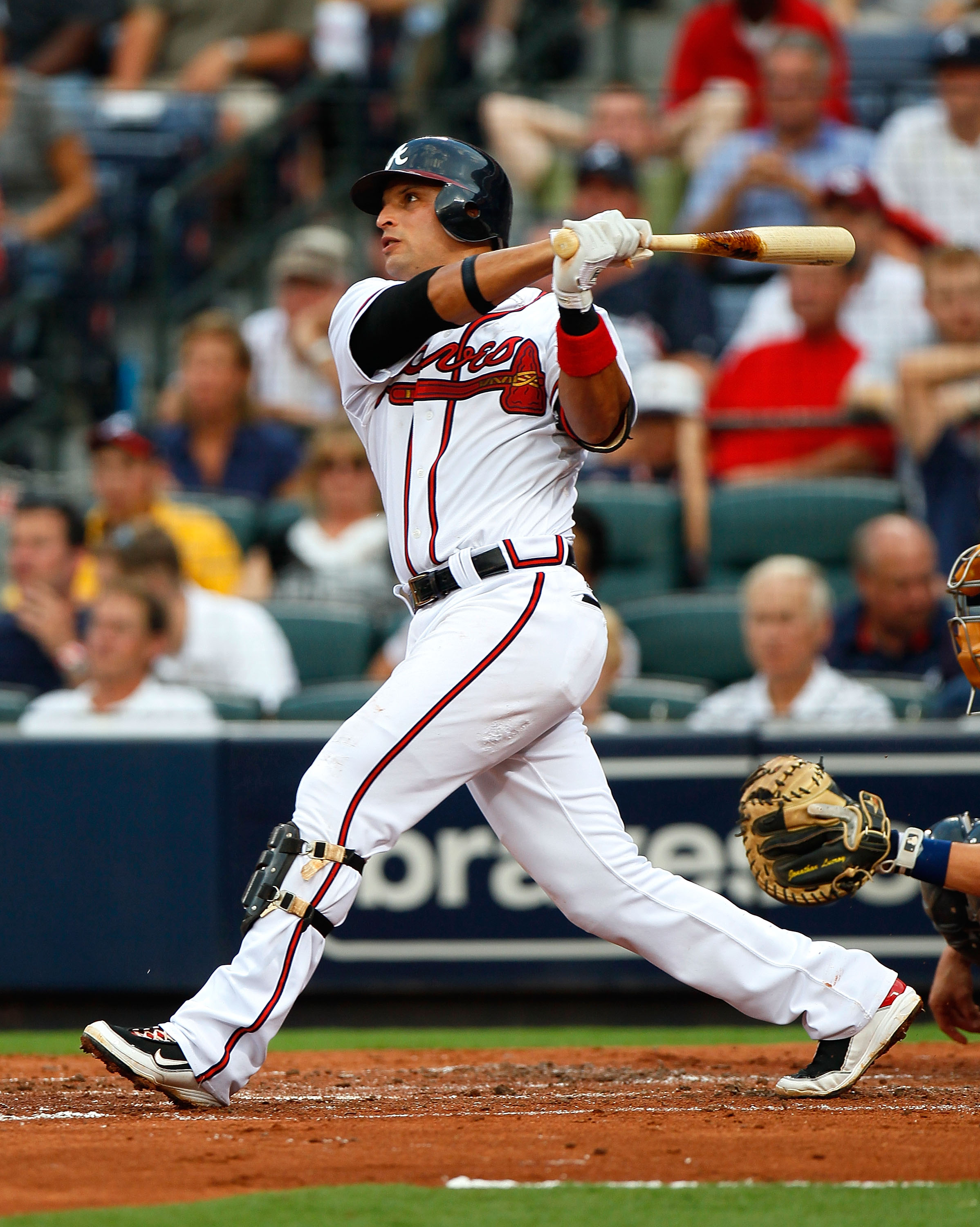 Brian McCann Game Used Home Red NLDS Jersey - Worn 4/5/19, 9/20/19 Braves  Clinch NL East, 10/4/19 - Home Run