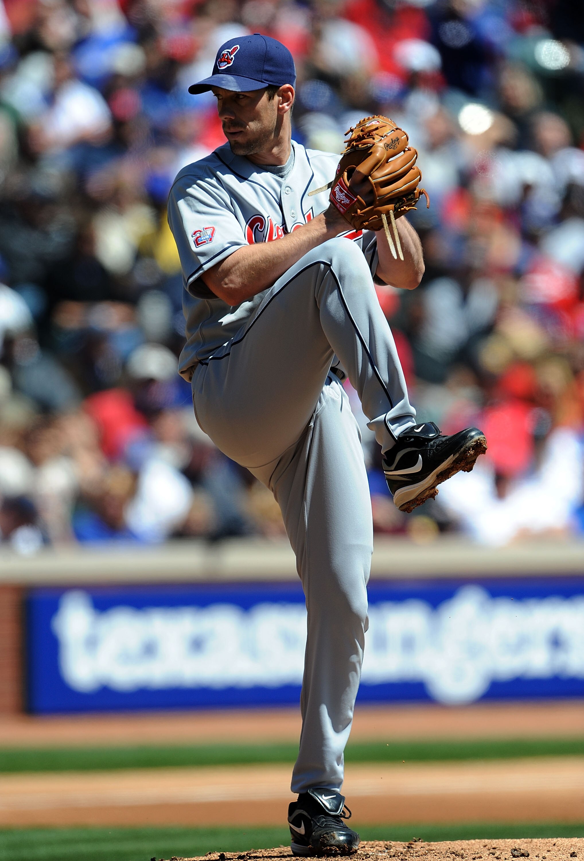 ARLINGTON, TX - APRIL 6:  Pitcher Cliff Lee #31 of the Cleveland Indians throws against the Texas Rangers during the home opener at Rangers Ballpark April 6, 2009 in Arlington, Texas.  (Photo by Ronald Martinez/Getty Images)