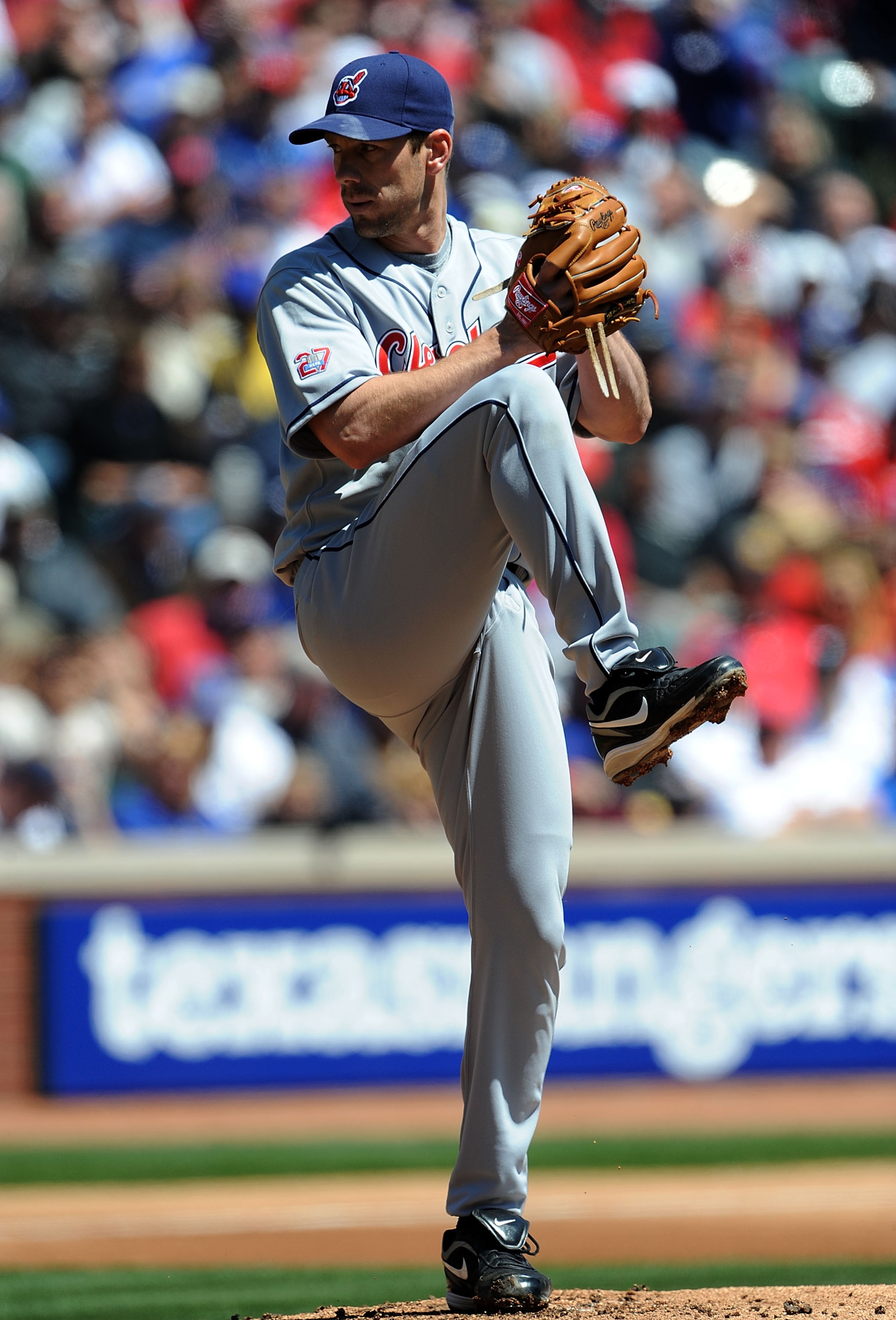 ARLINGTON, TX - APRIL 6:  Pitcher Cliff Lee #31 of the Cleveland Indians throws against the Texas Rangers during the home opener at Rangers Ballpark April 6, 2009 in Arlington, Texas.  (Photo by Ronald Martinez/Getty Images)