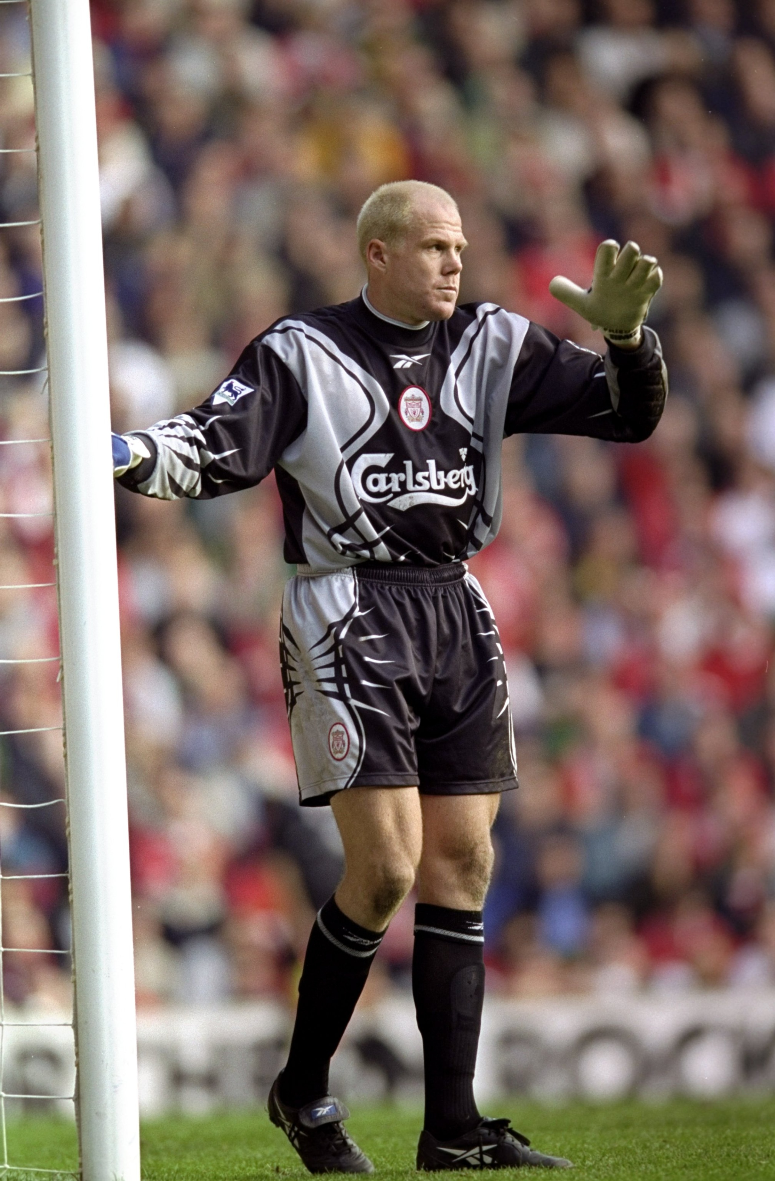 16 Oct 1999:  Brad Friedel of Liverpool during the FA Carling Premiership match against Chelsea at Anfield in Liverpool. Liverpool won 1-0. \ Mandatory Credit: Shaun Botterill /Allsport