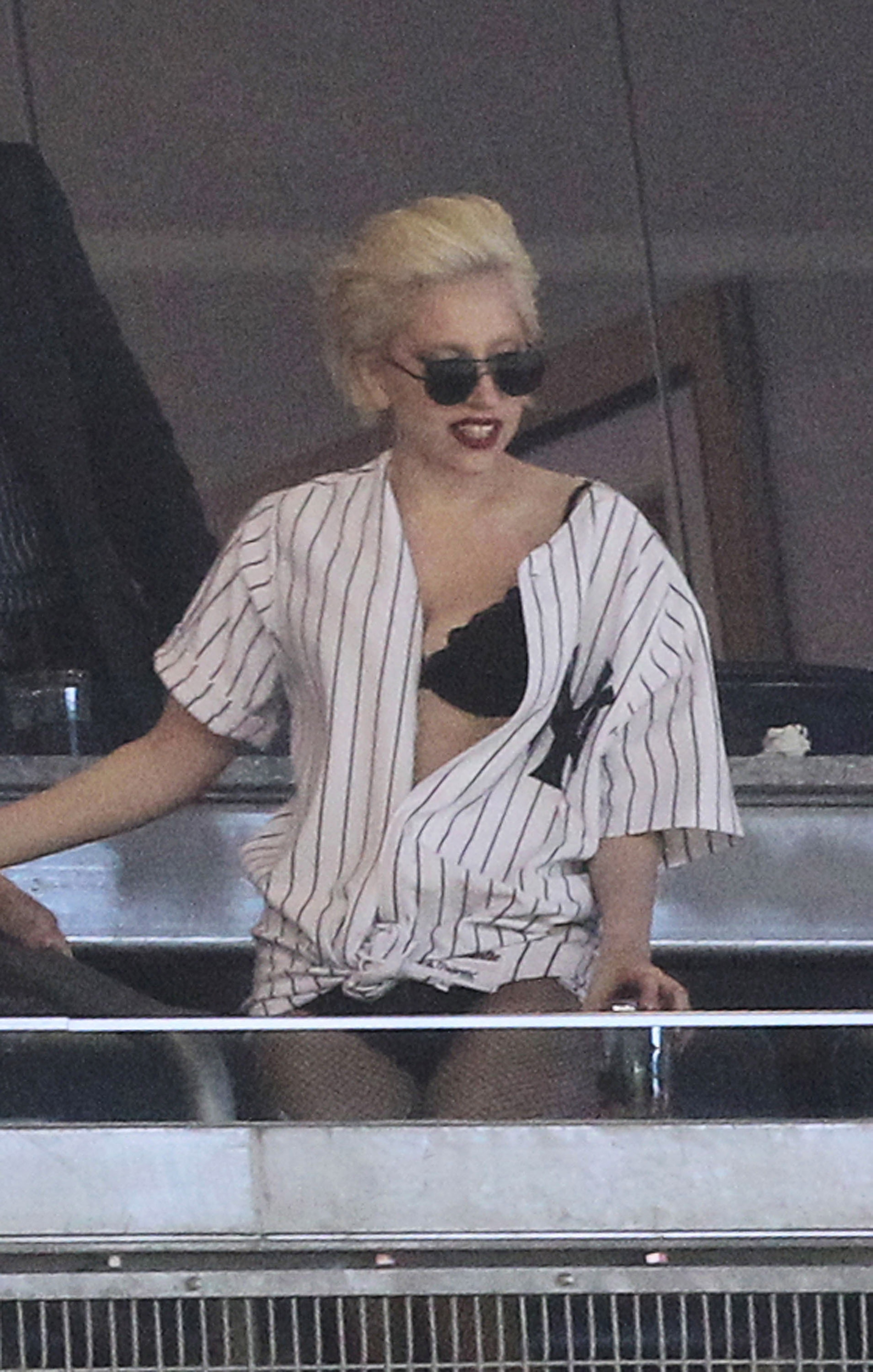 NEW YORK - JUNE 18:  Lady Gaga attends the game between the New York Yankees and the New York Mets during their game on June 18, 2010 at Yankee Stadium in the Bronx borough of New York City.  (Photo by Al Bello/Getty Images)