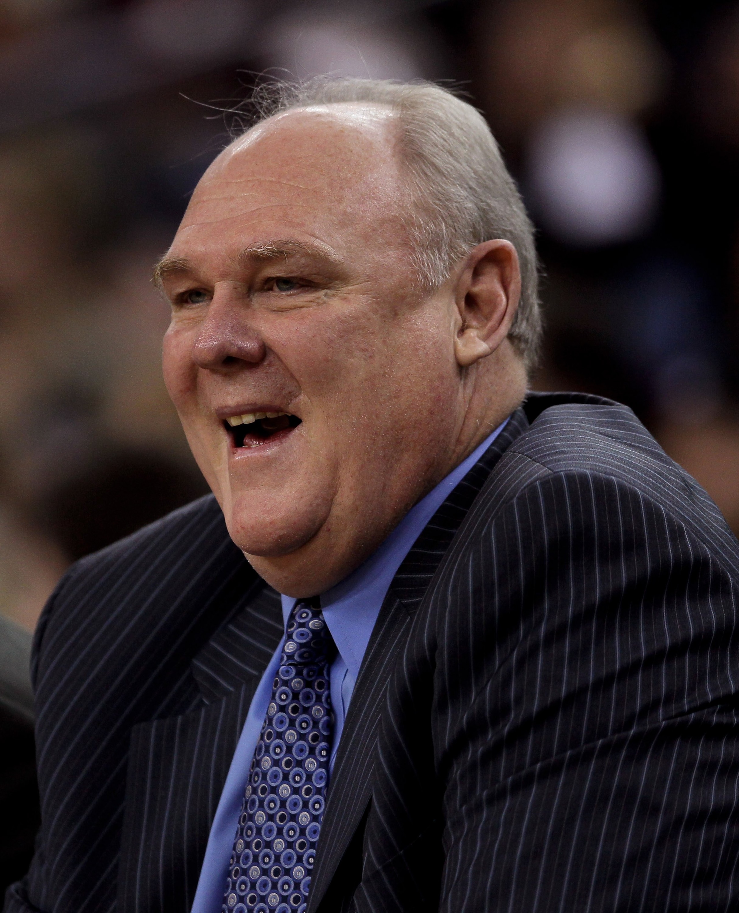 OAKLAND, CA - JANUARY 20:  Head Coach George Karl of the Denver Nuggets in action during their game against the Golden State Warriors at Oracle Arena on January 20, 2010 in Oakland, California.  NOTE TO USER: User expressly acknowledges and agrees that, b