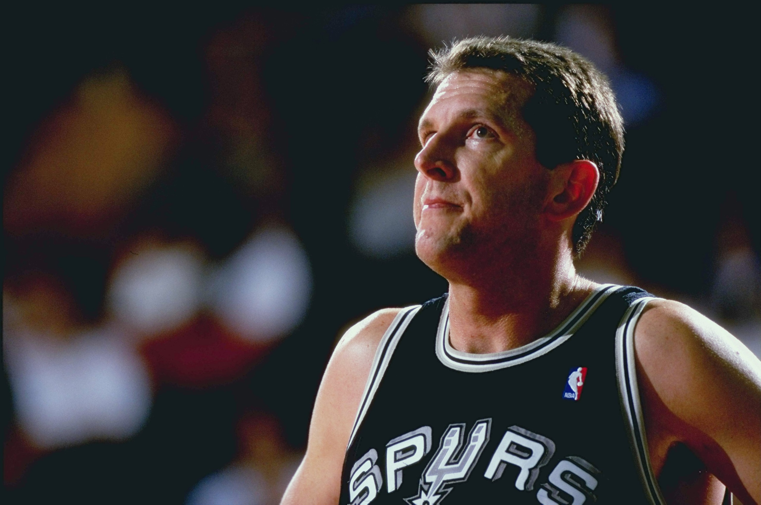 25 Mar 1999: Will Perdue #41 of the San Antonio Spurs looks on  during a game against the Denver Nuggets at the McNichols Sports Arena in Denver, Colorado. The Spurs defeated the Nuggets 86-65.