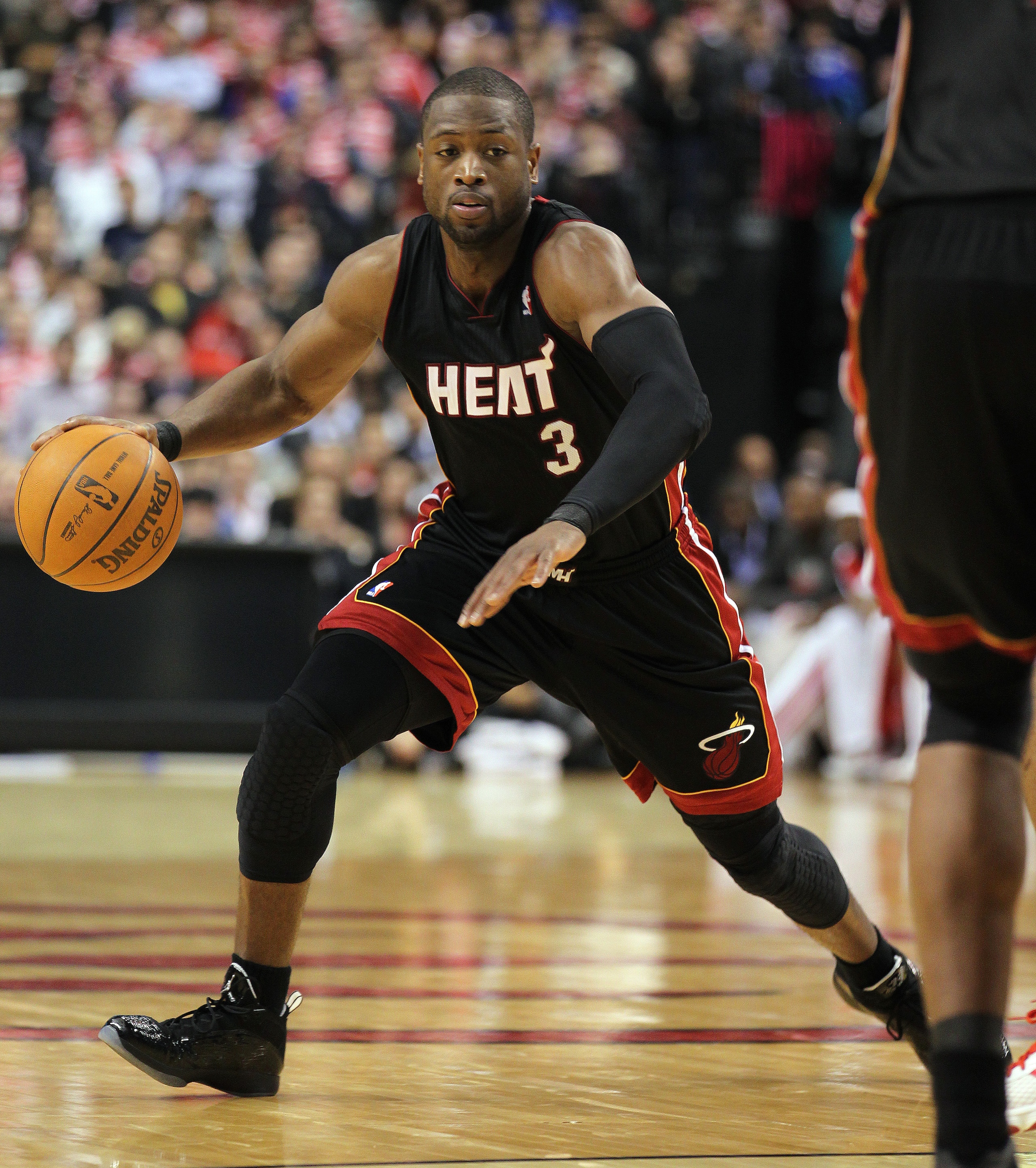 TORONTO, CAN - FEBRUARY 16:  Dwayne Wade #3 of the Miami Heat drives with the ball in a game against the Toronto Raptors on February 16, 2011 at the Air Canada Centre in Toronto, Canada. (Photo by Claus Andersen/Getty Images)