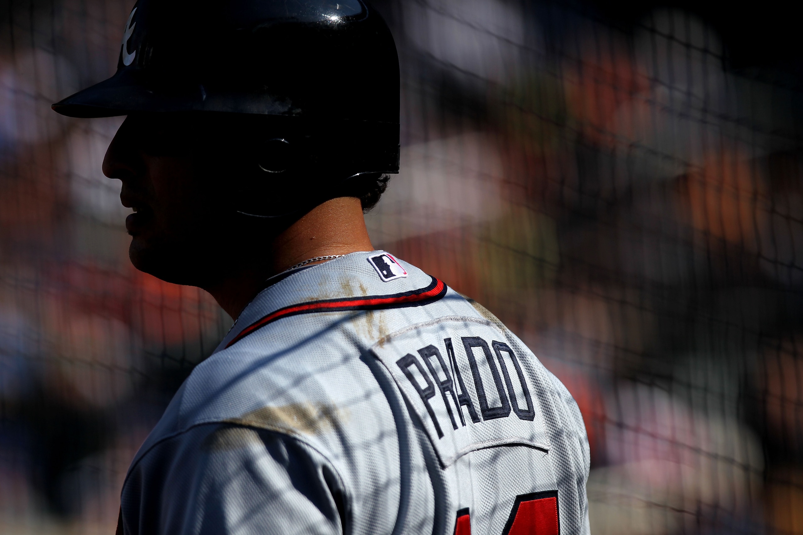 NEW YORK - SEPTEMBER 19:  Martin Prado #14 of the Atlanta Braves waits on deck to bat against the New York Mets at Citi Field on September 19, 2010 in the Flushing neighborhood of the Queens borough of New York City.  (Photo by Nick Laham/Getty Images)