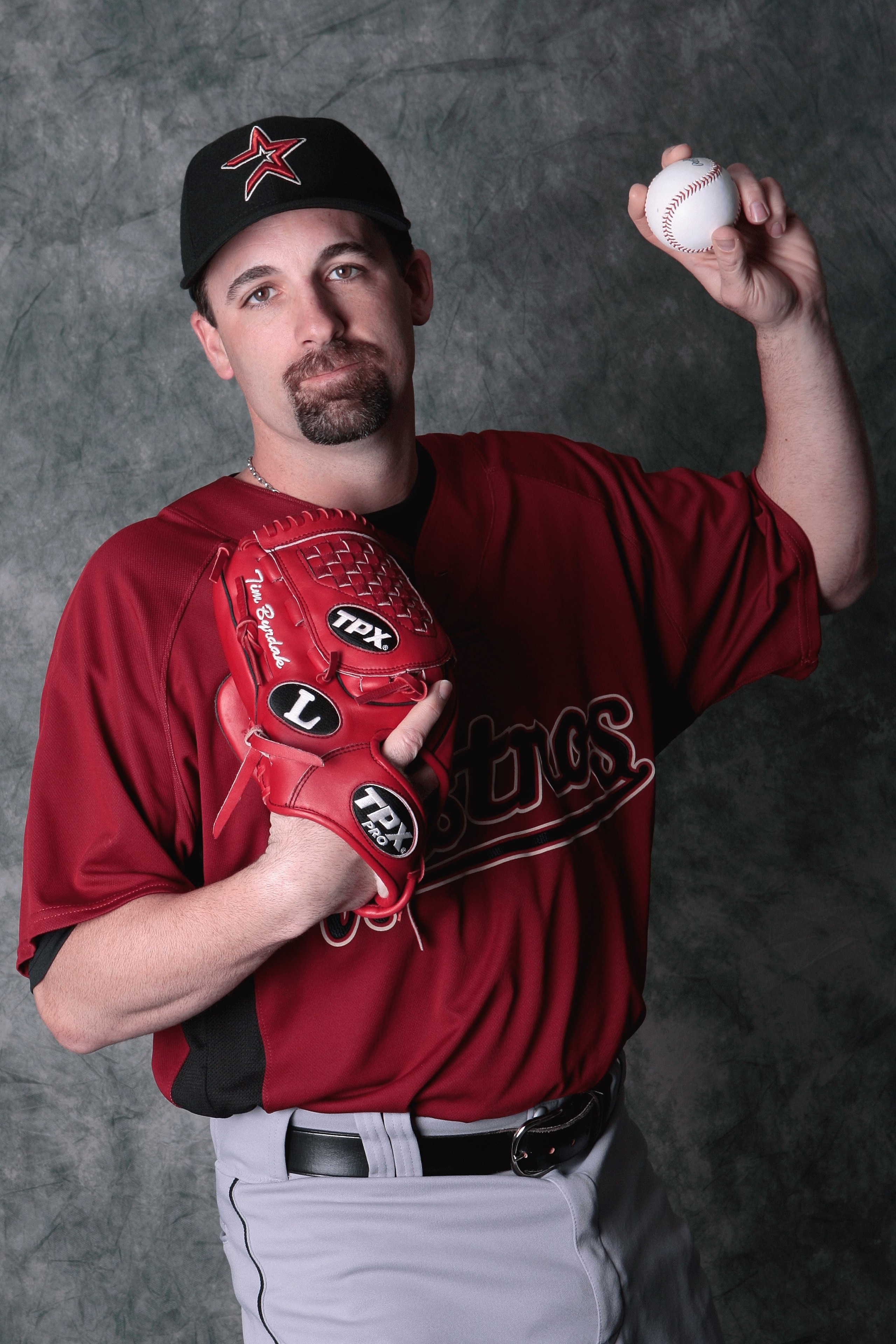 KISSIMMEE, FL - FEBRUARY 21:  Pitcher Tim Byrdak #48 of the Houston Astros poses during photo day at Astros spring training complex on February 21, 2009 in Kissimmee, Florida.  (Photo by Marc Serota/Getty Images  (Photo by Marc Serota/Getty Images)