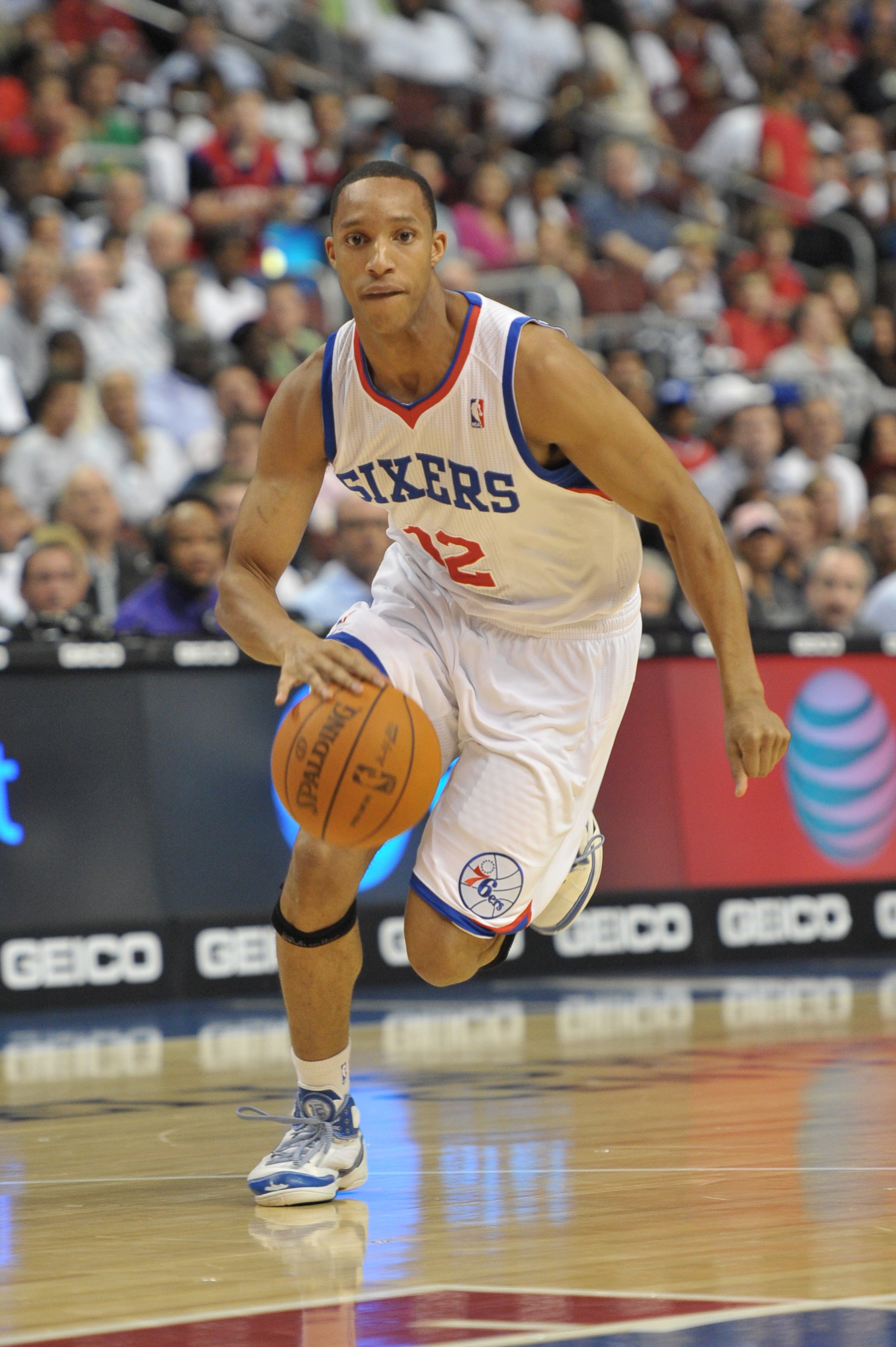 PHILADELPHIA - OCTOBER 27: Evan Turner #12 of the Philadelphia 76ers in action during the game against the Miami Heat at the Wells Fargo Center on October 27, 2010 in Philadelphia, Pennsylvania. NOTE TO USER: User expressly acknowledges and agrees that, b PHILADELPHIA - OCTOBER 27: Evan Turner #12 of the Philadelphia 76ers in action during the game against the Miami Heat at the Wells Fargo Center on October 27, 2010 in Philadelphia, Pennsylvania. NOTE TO USER: User expressly acknowledges and agrees that, b