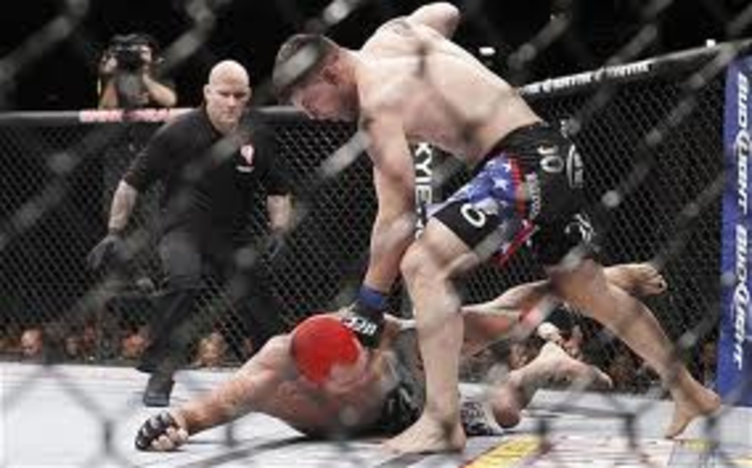 Brian Stann finishing "The Crippler" Chris Leben Brian Stann finishing "The Crippler" Chris Leben