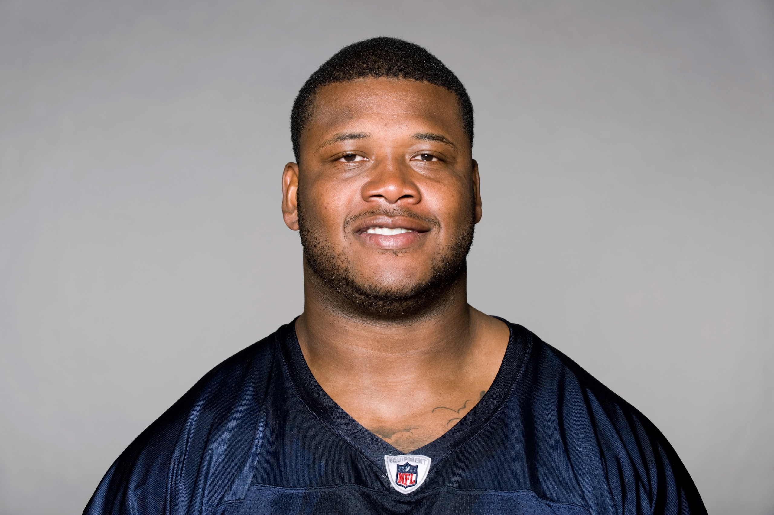 ORCHARD PARK, NY - 2009:  Marcus Stroud of the Buffalo Bills poses for his 2009 NFL headshot at photo day in Orchard Park, New York. (Photo by NFL Photos)