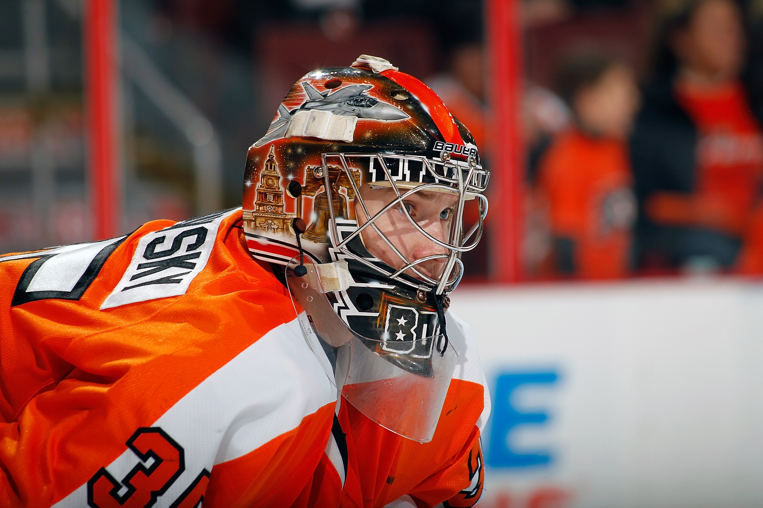 PHILADELPHIA - FEBRUARY 13: Sergei Bobrovsky #35 of the Philadelphia Flyers in action during a game against the Los Angeles Kings on February 13, 2011 at the Wells Fargo Center in Philadelphia, Pennsylvania.  (Photo by Lou Capozzola/Getty Images)