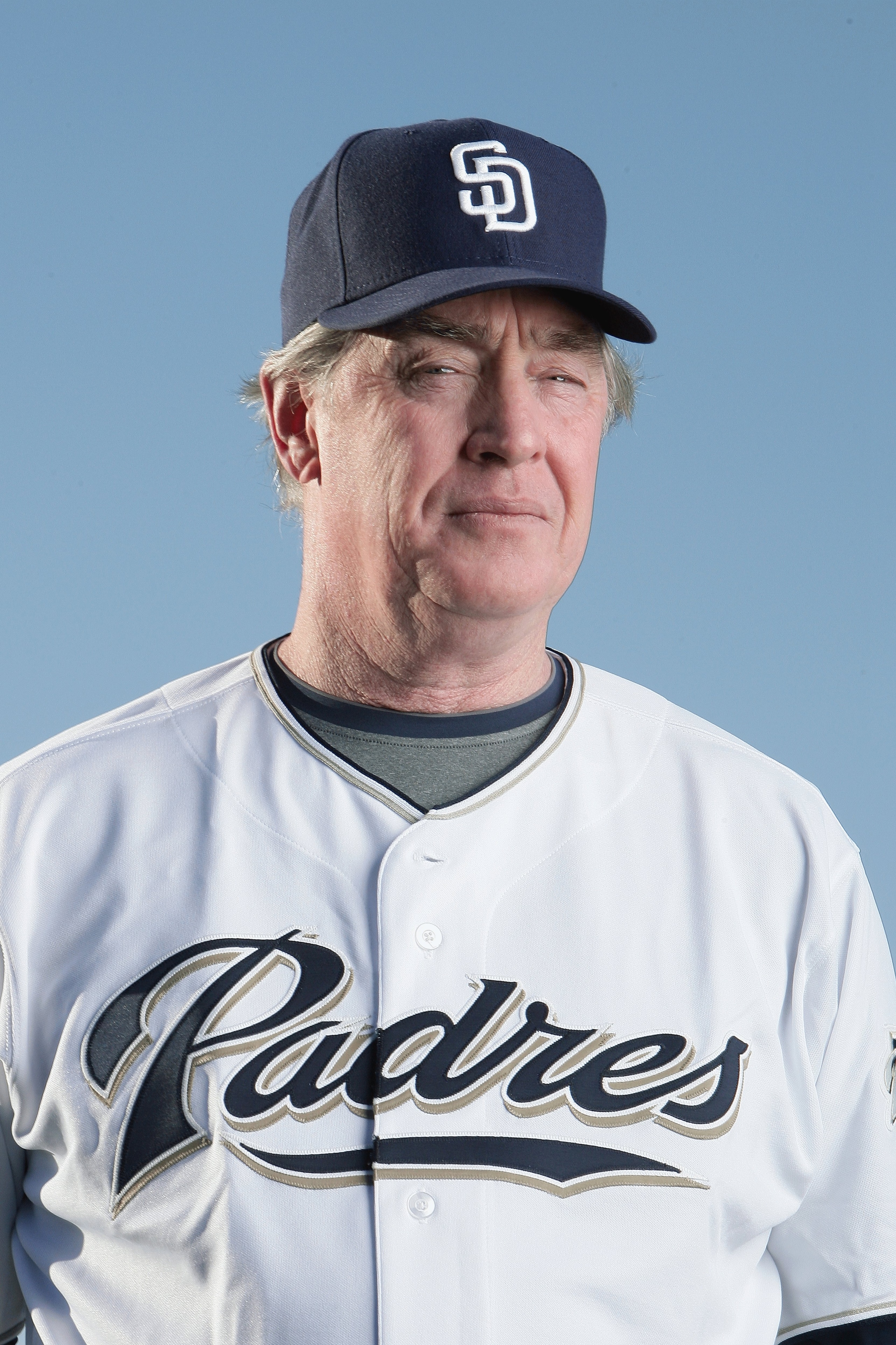 PEORIA, AZ - FEBRUARY 24:  Bench coach Ted Simmons of the San Diego Padres poses during photo day at Peoria Stadium on February 24, 2009 in Peoria, Arizona. (Photo by Donald Miralle/Getty Images)