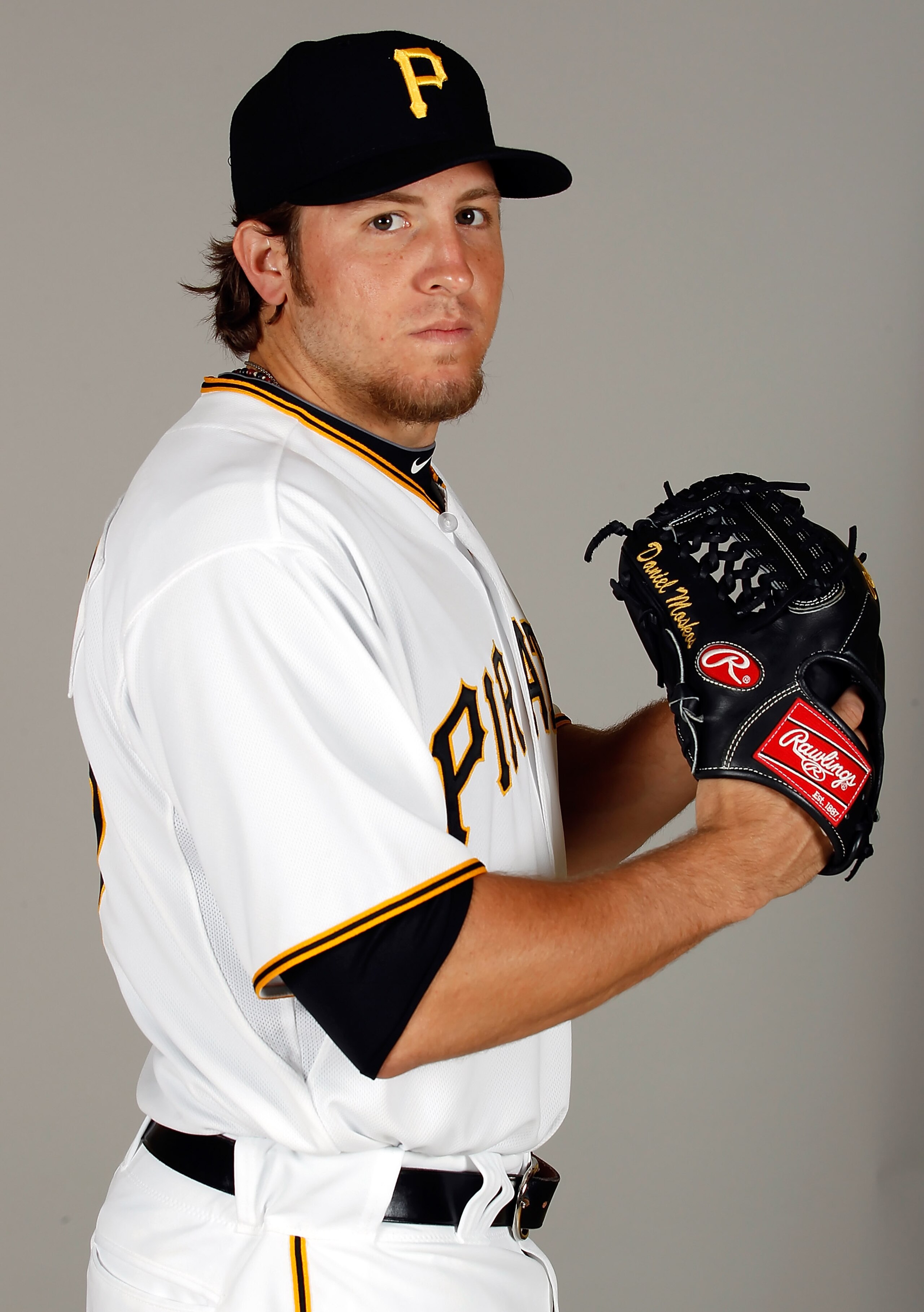 BRADENTON, FL - FEBRUARY 20:  Pitcher Daniel Moskos #57 of the Pittsburgh Pirates poses for a photo during photo day at Pirate City on February 20, 2011 in Bradenton, Florida.  (Photo by J. Meric/Getty Images)