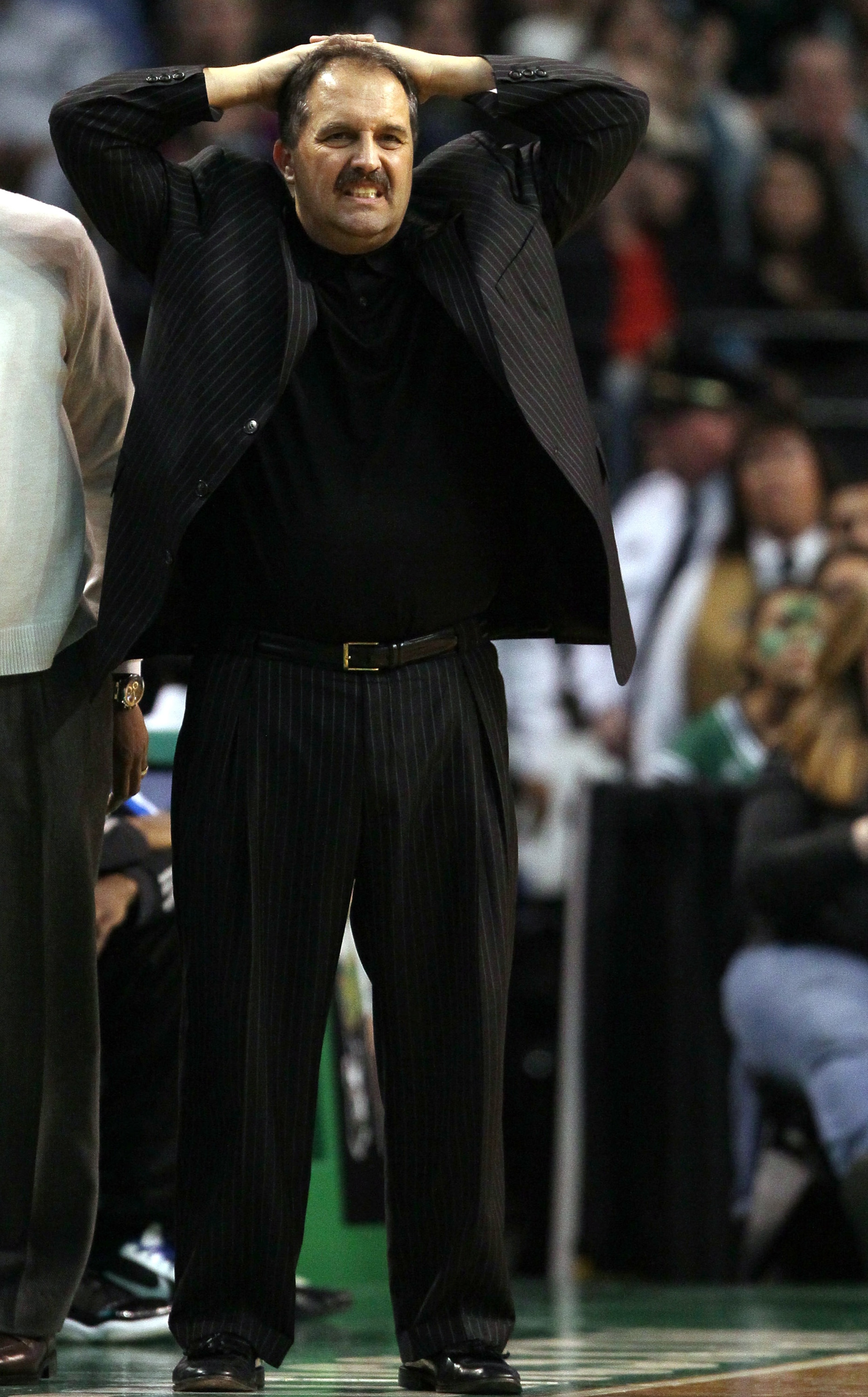 BOSTON, MA - FEBRUARY 06: Head coach Stan Van Gundy of the Orlando Magic reacts as his team sets up a play in the fourth quarter against the Boston Celtics on February 6, 2011 at the TD Garden in Boston, Massachusetts. The Celtics defeated the Magic 91-8 BOSTON, MA - FEBRUARY 06: Head coach Stan Van Gundy of the Orlando Magic reacts as his team sets up a play in the fourth quarter against the Boston Celtics on February 6, 2011 at the TD Garden in Boston, Massachusetts. The Celtics defeated the Magic 91-8