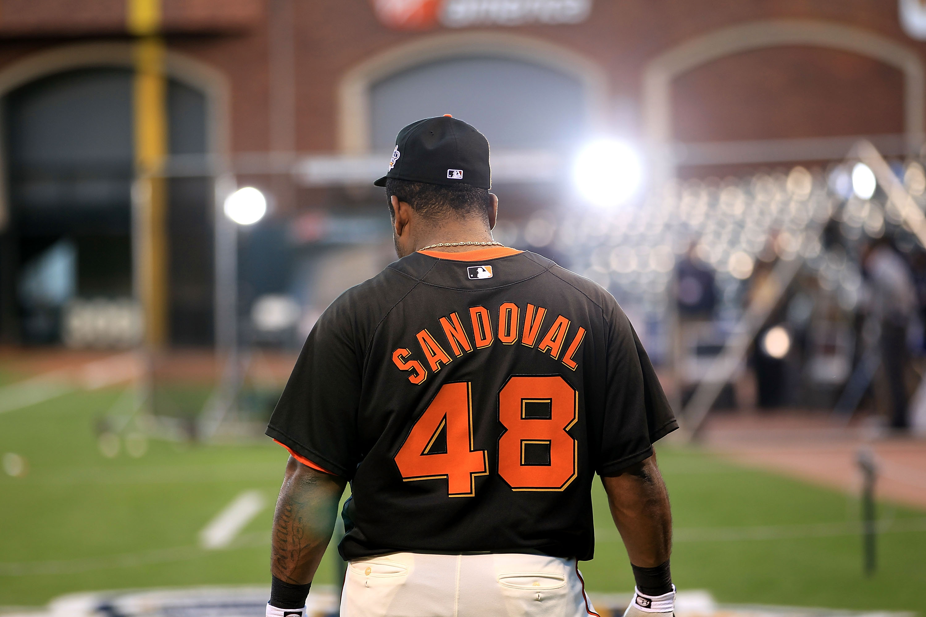 San Francisco Giants - 2018 Black Alternate Gigantes Team-Issued and Autographed  Jersey - Pablo Sandoval (size 48)