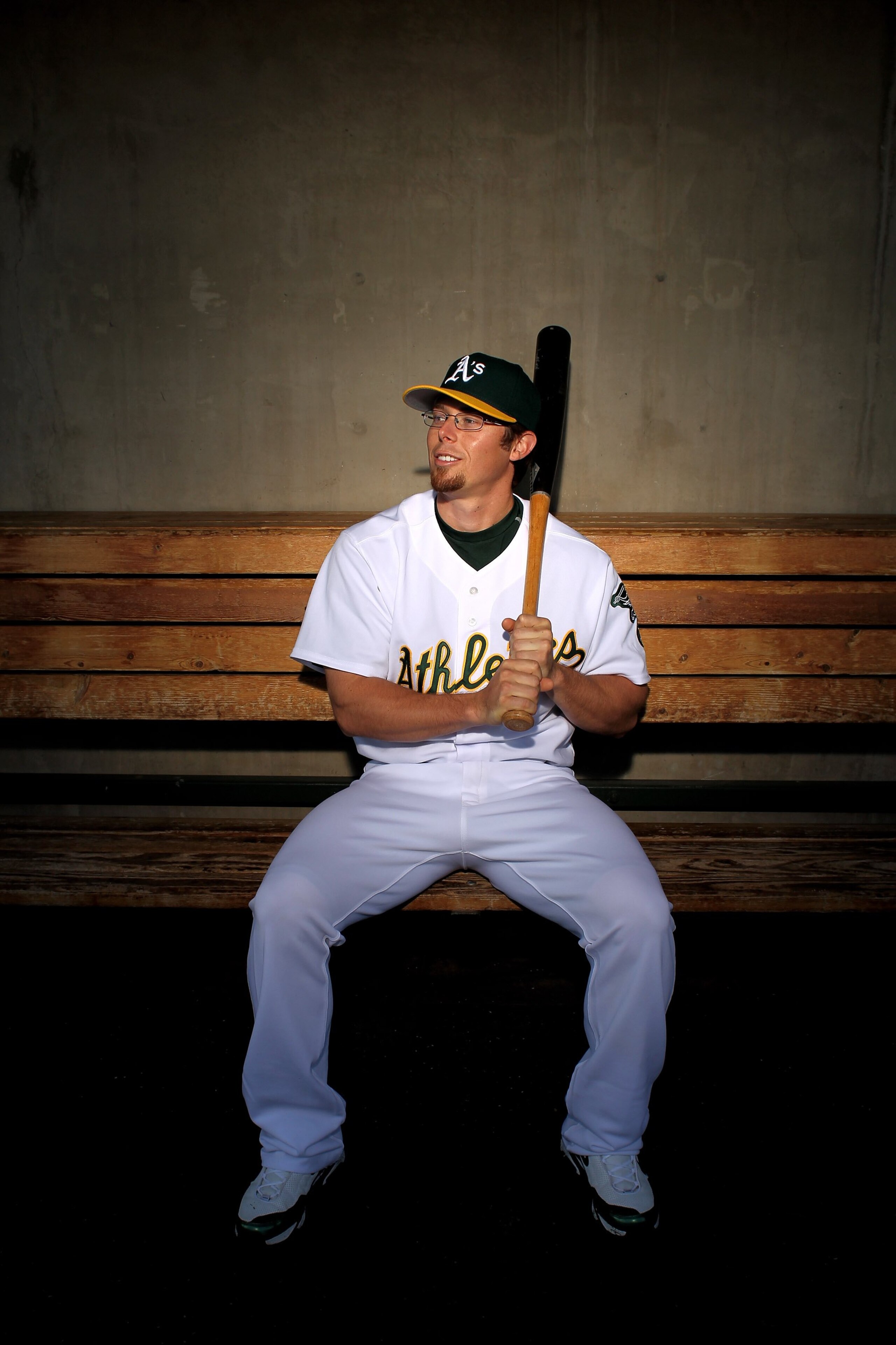 PHOENIX - MARCH 01:  Eric Sogard of the Oakland Athletics poses during photo media day at the Athletics spring training complex on March 1, 2010 in Phoenix, Arizona.  (Photo by Ezra Shaw/Getty Images)
