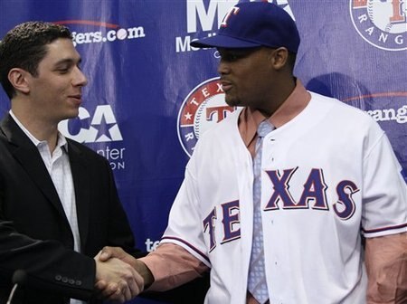 Playing in a powerful Rangers lineup may help to prevent Beltre from regressing from his contract year statistics.