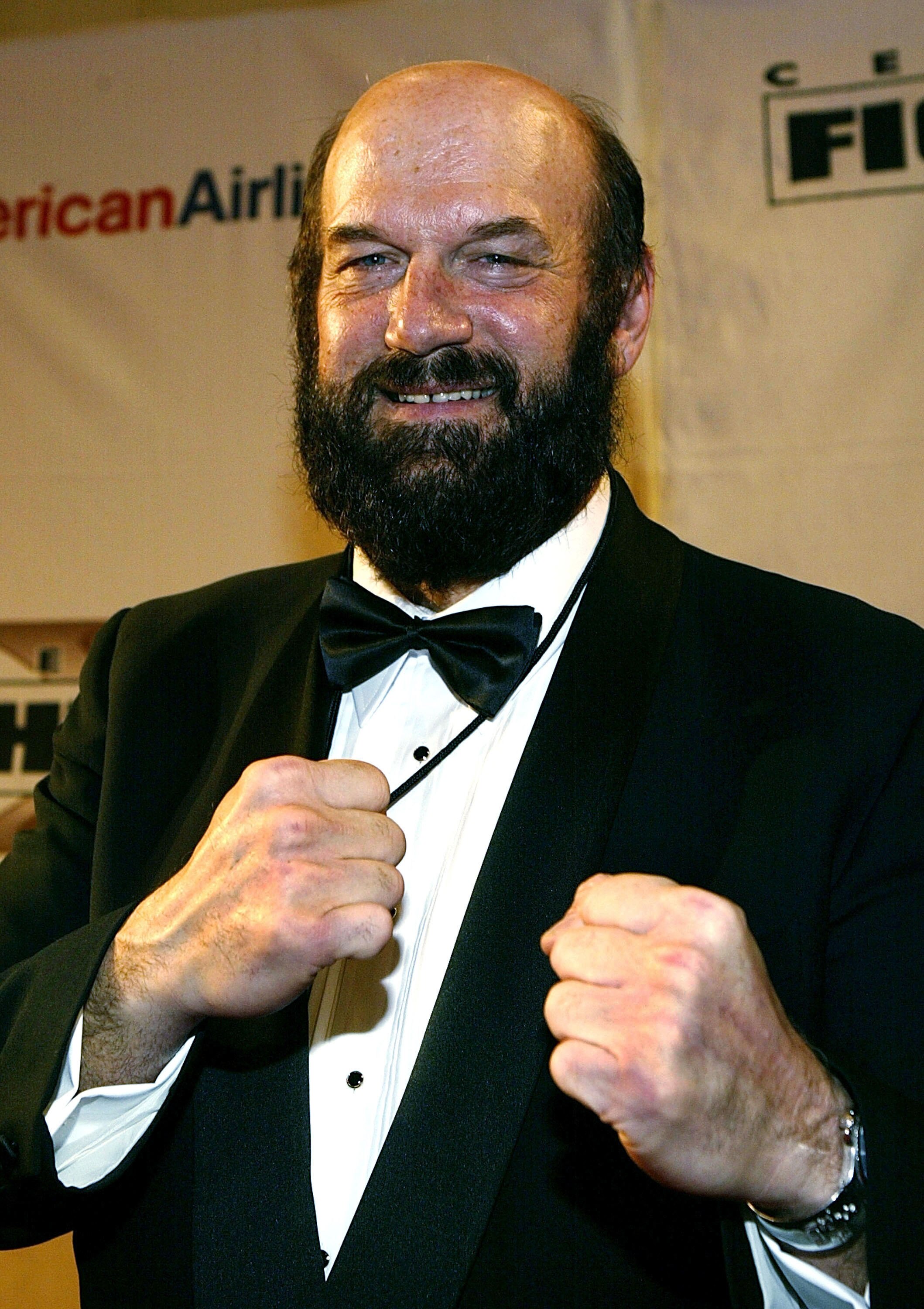 PHOENIX - MARCH 27:  Former Governer Jesse Ventura arrives at 'Celebrity Fight Night X', a charity event to raise money for the Muhammad Ali Parkinson Research Center at Barrow Neurological Institute March 27, 2004 in Phoenix, Arizona. The institute is lo