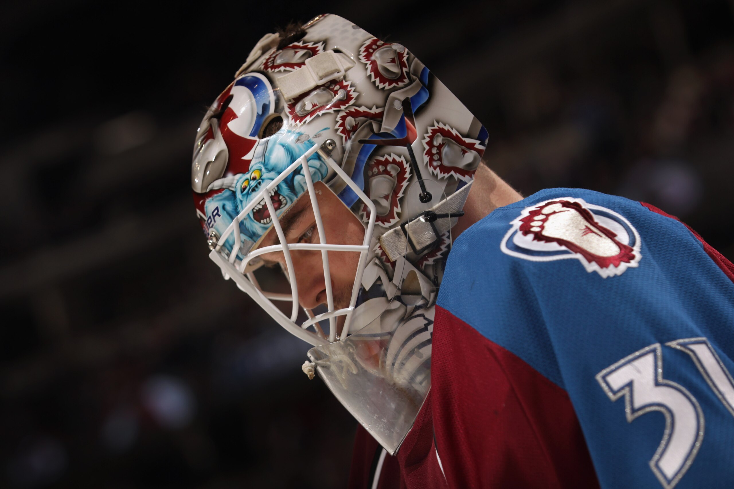 DENVER, CO - FEBRUARY 14: Goalie Peter Budaj #31 of the Colorado Avalanche looks on during a break in the action after re-entering the game against the Calgary Flames in the second period at the Pepsi Center on February 14, 2011 in Denver, Colorado. The DENVER, CO - FEBRUARY 14: Goalie Peter Budaj #31 of the Colorado Avalanche looks on during a break in the action after re-entering the game against the Calgary Flames in the second period at the Pepsi Center on February 14, 2011 in Denver, Colorado. The