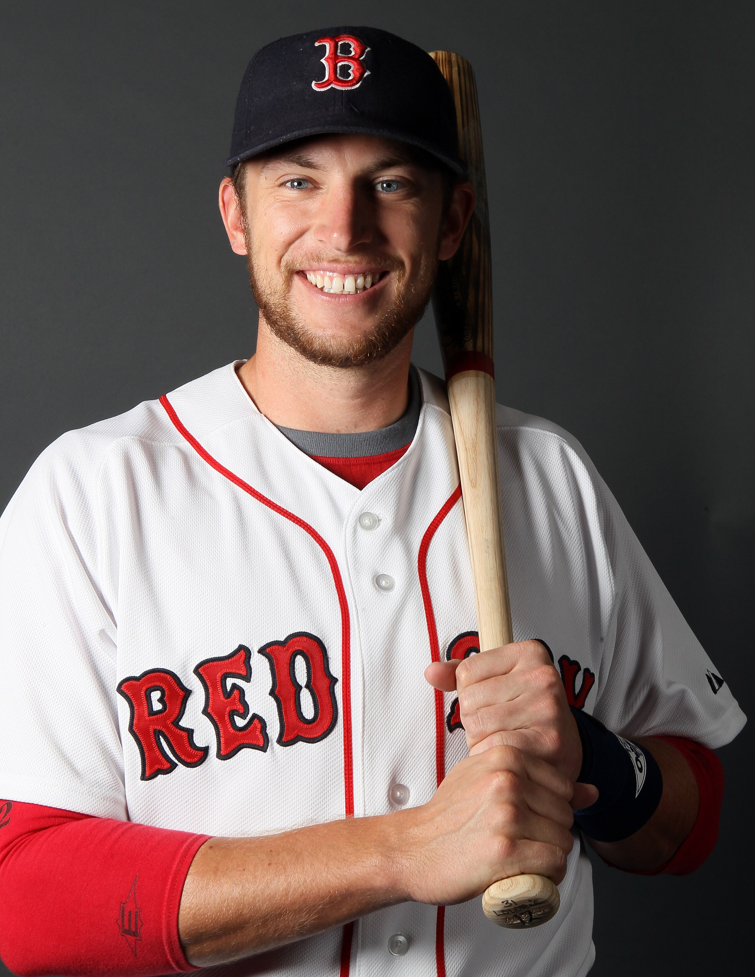 FT. MYERS, FL - FEBRUARY 20: Jed Lowrie #12 of the Boston Red Sox poses for a portrait during the Boston Red Sox Photo Day at the Boston Red Sox Player Development Complex February 20, 2011 in Ft. Myers, Florida  (Photo by Elsa/Getty Images)