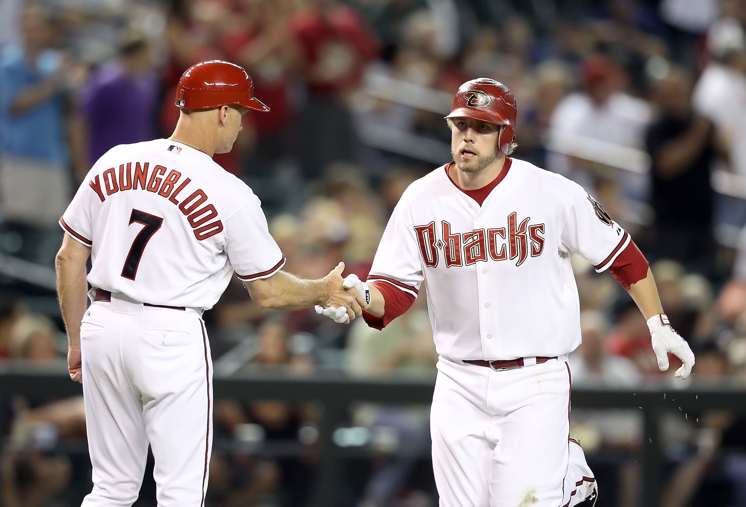 PHOENIX - AUGUST 30:  Mark Reynolds #27 of the Arizona Diamondbacks rounds the bases after hitting a 2 run home run against the San Diego Padres during the first inning of the Major League Baseball game at Chase Field on August 30, 2010 in Phoenix, Arizon