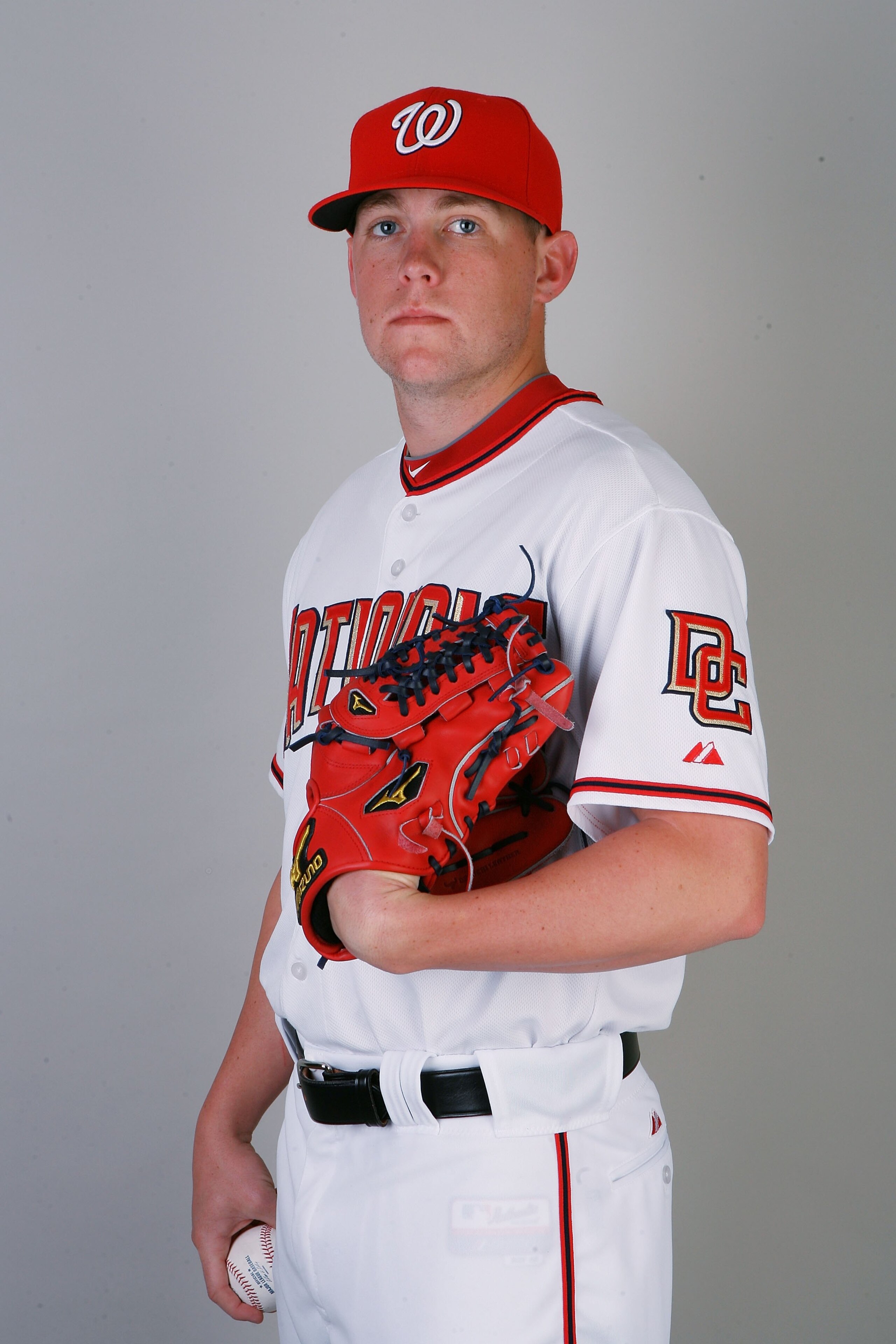 VIERA, FL - FEBRUARY 28:  Pitcher Drew Storen #58 of the Washington Nationals poses during photo day at Space Coast Stadium on February 28, 2010 in Viera, Florida.  (Photo by Doug Benc/Getty Images)