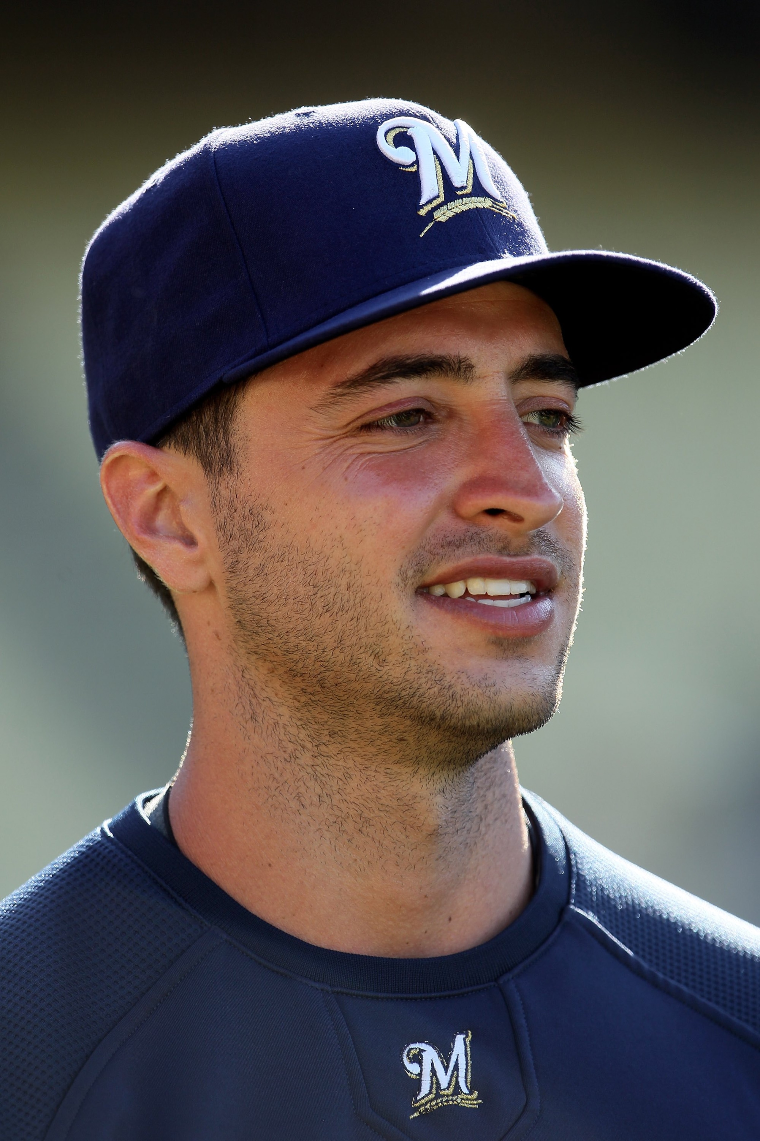 LOS ANGELES, CA - MAY 04:  Ryan Braun #8 of the Milwaukee Brewers looks on prior to the start of the game against the Los Angeles Dodgers at Dodger Stadium on May 4, 2010 in Los Angeles, California. The Brewers defeated the Dodgers 11-6.  (Photo by Jeff G