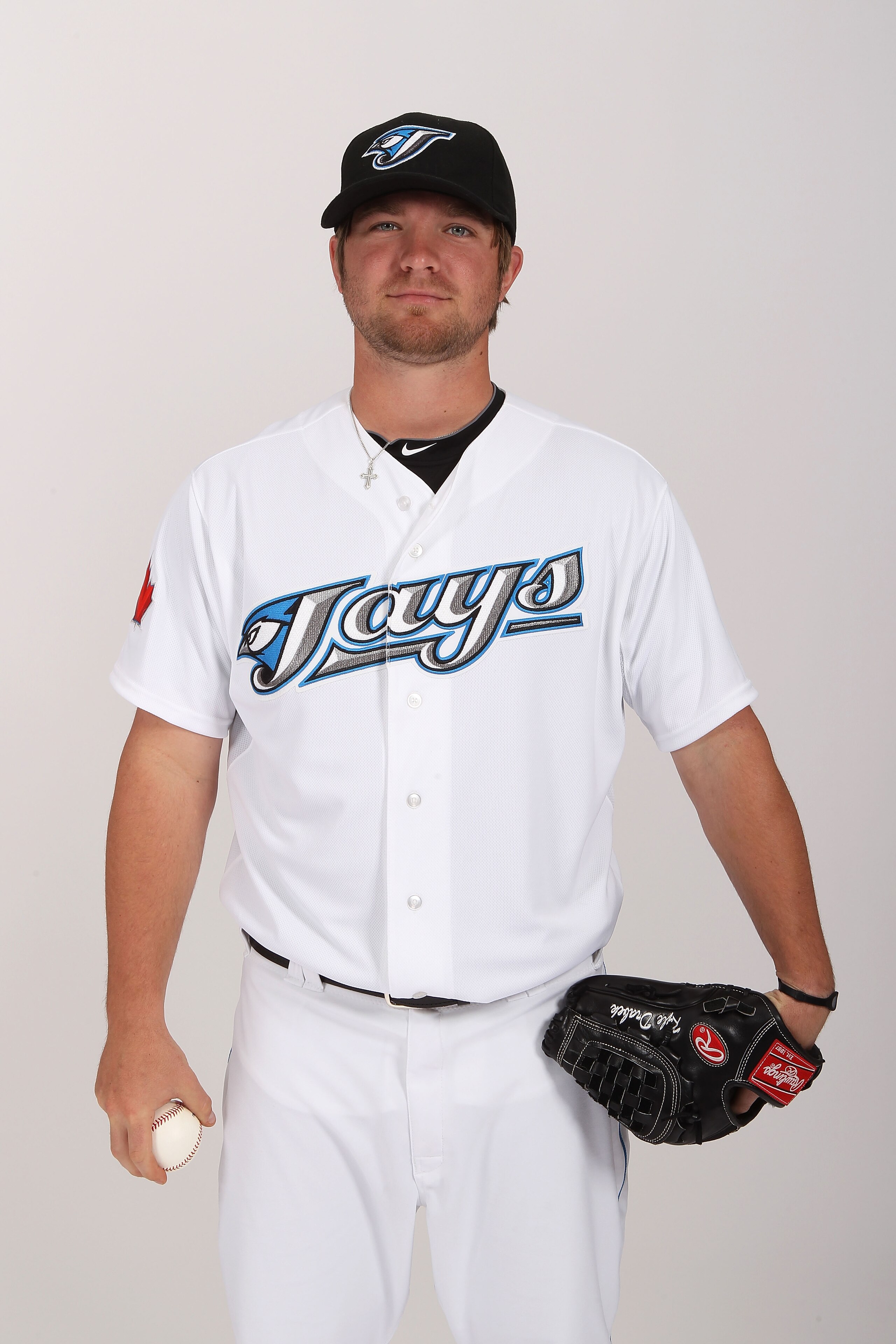 DUNEDIN, FL - FEBRUARY 20: Kyle Drabek #4 of the Toronto Blue Jays poses during photo day at Florida Auto Exchange Stadium on February 20, 2011 in Dunedin, Florida. (Photo by Nick Laham/Getty Images) DUNEDIN, FL - FEBRUARY 20: Kyle Drabek #4 of the Toronto Blue Jays poses during photo day at Florida Auto Exchange Stadium on February 20, 2011 in Dunedin, Florida. (Photo by Nick Laham/Getty Images)