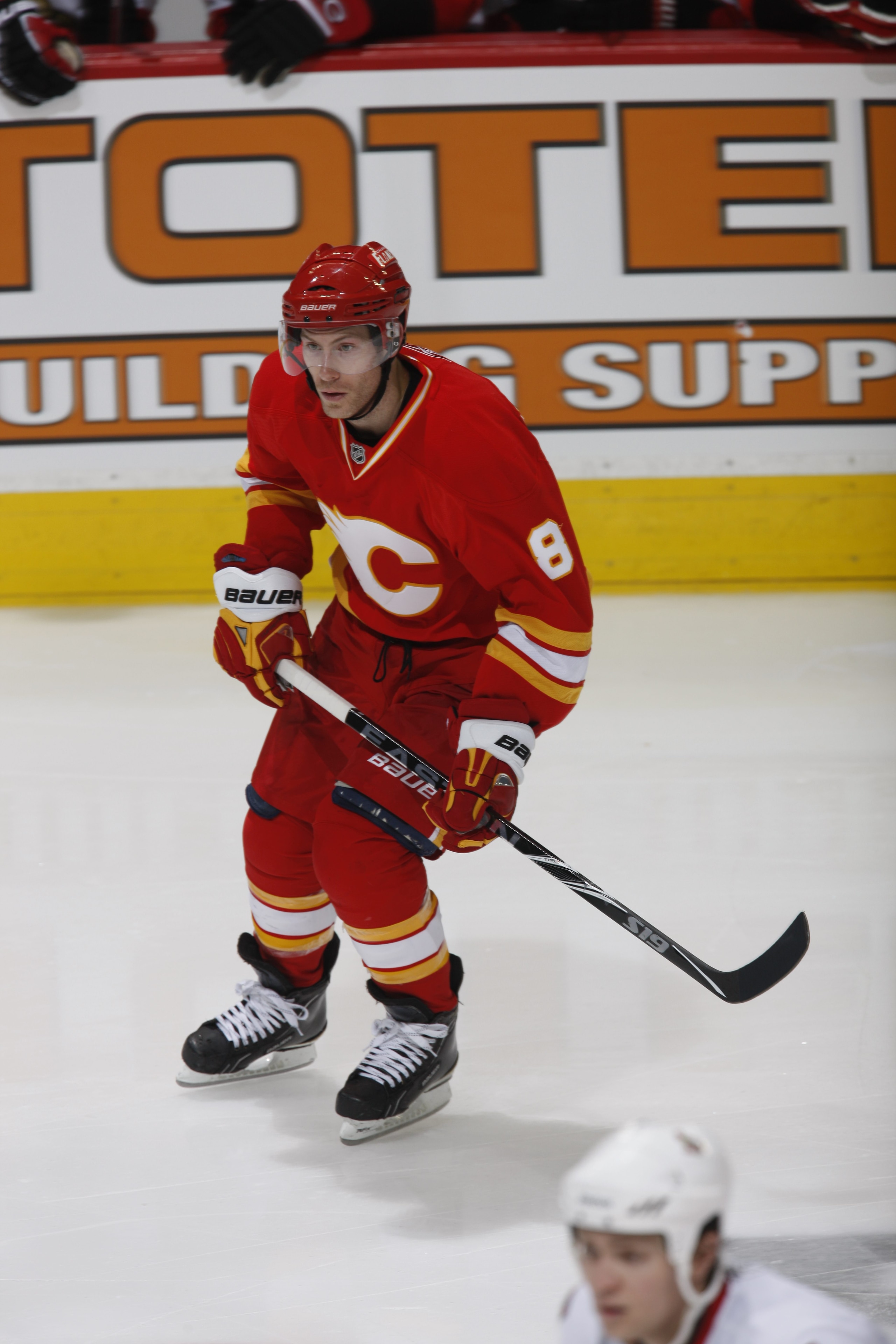 CALGARY, CANADA - FEBRUARY 9:Brendan Morrison #8 of the Calgary Flames skates against the Ottawa Senators on February 9, 2011 at Scotiabank Saddledome in Calgary, Alberta, Canada. (Photo by Dale MacMillan/Getty Images) CALGARY, CANADA - FEBRUARY 9:Brendan Morrison #8 of the Calgary Flames skates against the Ottawa Senators on February 9, 2011 at Scotiabank Saddledome in Calgary, Alberta, Canada. (Photo by Dale MacMillan/Getty Images)