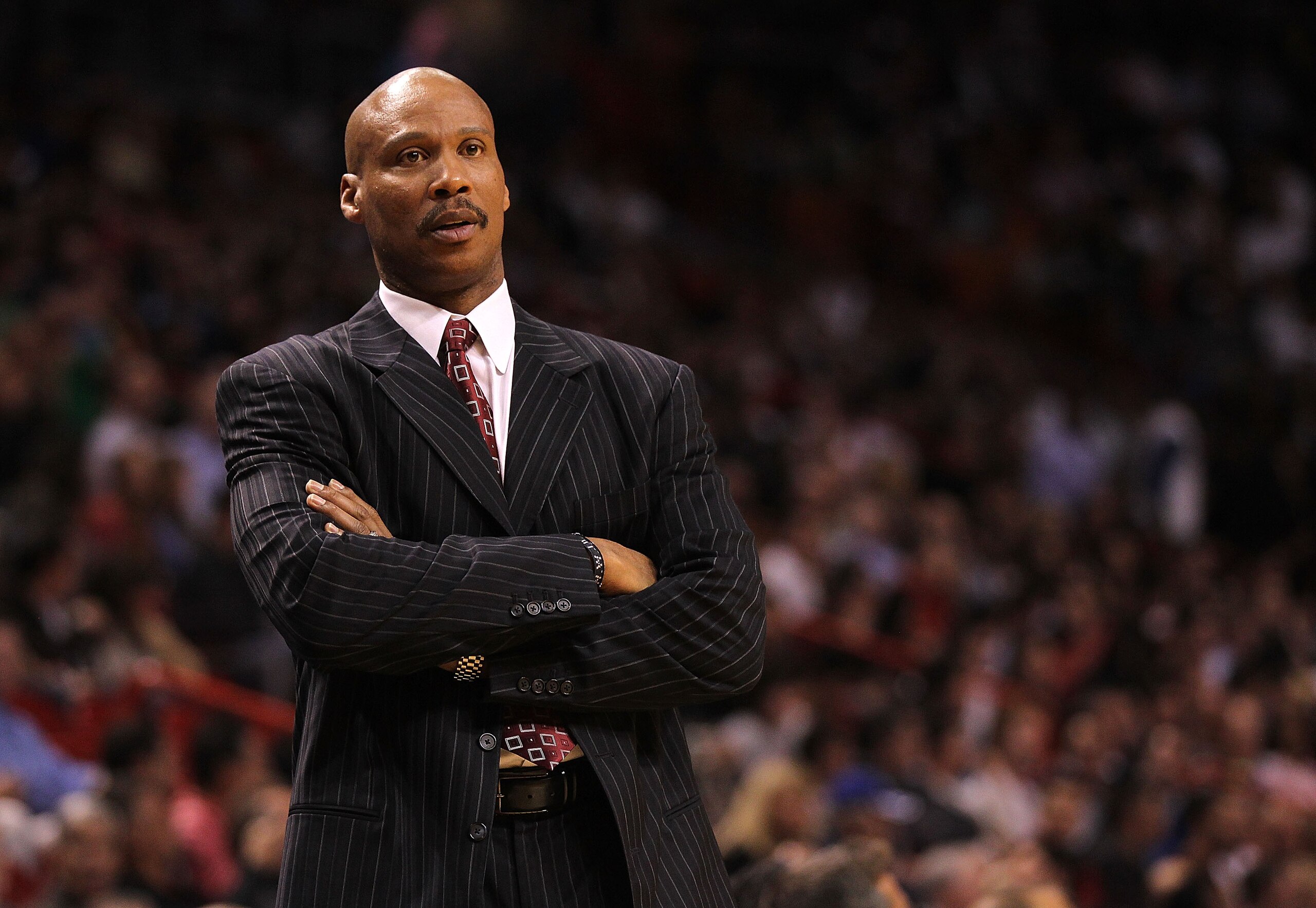 MIAMI, FL - JANUARY 31: Cleveland Cavaliers head coach Byron Scott looks on dejected during a game against the Miami Heat at American Airlines Arena on January 31, 2011 in Miami, Florida. NOTE TO USER: User expressly acknowledges and agrees that, by dow MIAMI, FL - JANUARY 31: Cleveland Cavaliers head coach Byron Scott looks on dejected during a game against the Miami Heat at American Airlines Arena on January 31, 2011 in Miami, Florida. NOTE TO USER: User expressly acknowledges and agrees that, by dow