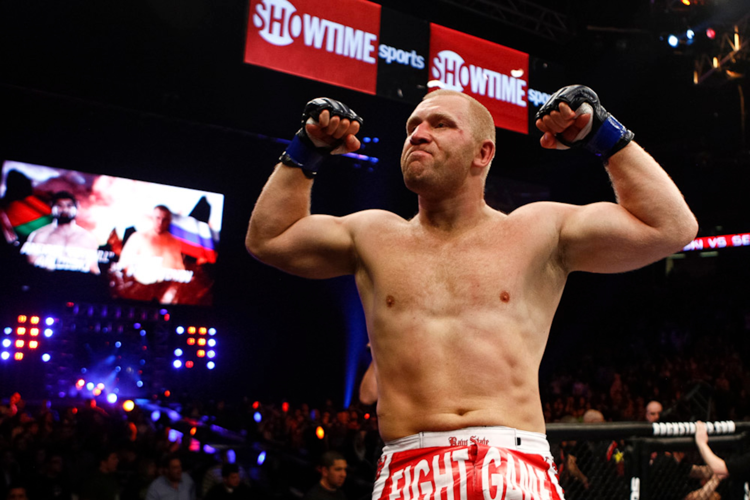 Sergei Kharitonov after knocking out Andrei Arlovski