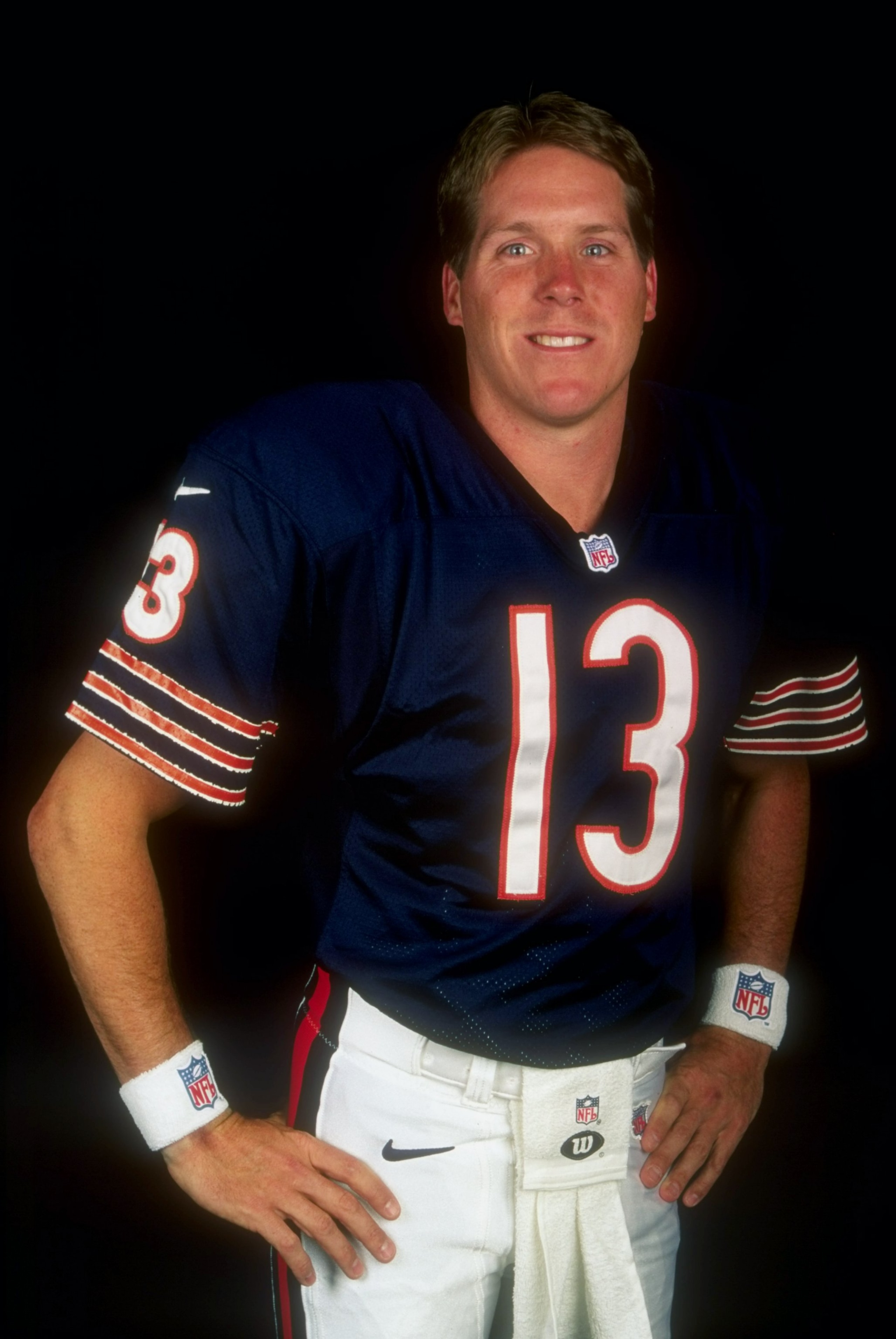 30 Apr 1998:  A portrait picture of Rick Mirer #13 of the Chicago Bears during the NFL Quarterback Club at Disney''s Boardwalk Hotel in Orlando, Florida. Mandatory Credit: Jon Ferry  /Allsport