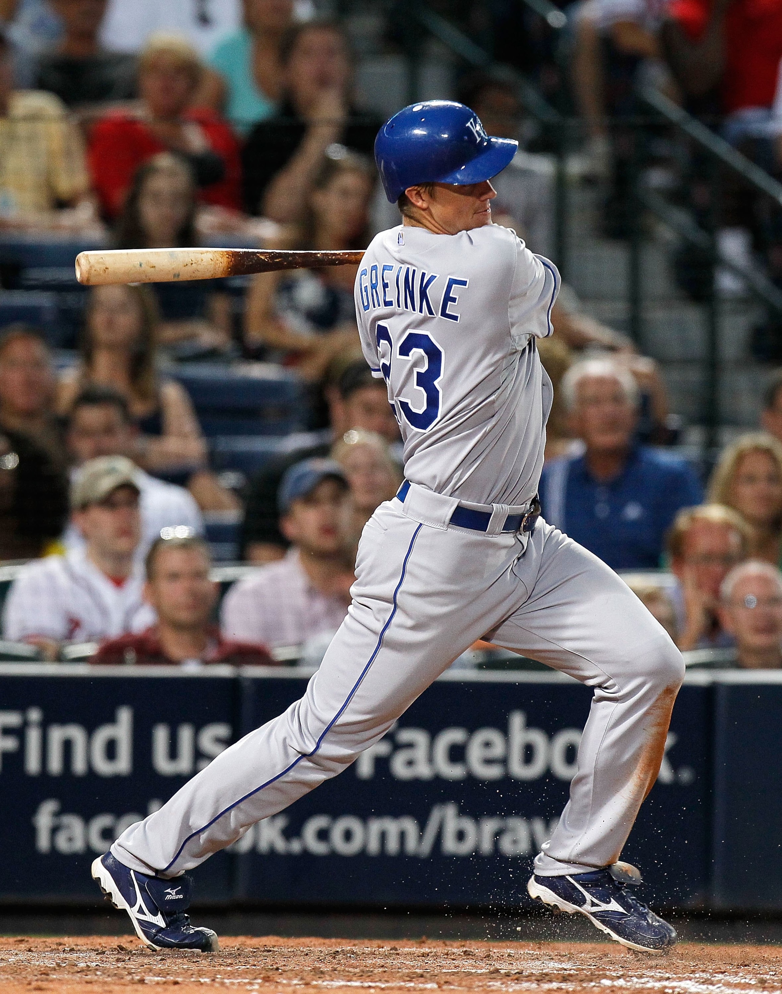 ATLANTA - JUNE 19:  Zack Greinke #23 of the Kansas City Royals against the Atlanta Braves at Turner Field on June 19, 2010 in Atlanta, Georgia.  (Photo by Kevin C. Cox/Getty Images)