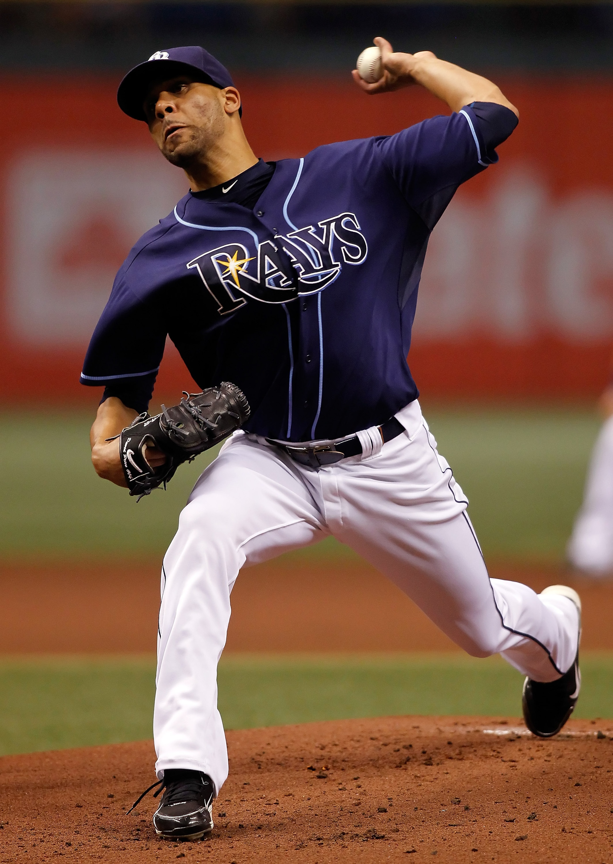 ST. PETERSBURG, FL - OCTOBER 12: Pitcher David Price #14 of the Tampa Bay Rays pitches against the Texas Rangers during Game 5 of the ALDS at Tropicana Field on October 12, 2010 in St. Petersburg, Florida. (Photo by J. Meric/Getty Images) ST. PETERSBURG, FL - OCTOBER 12: Pitcher David Price #14 of the Tampa Bay Rays pitches against the Texas Rangers during Game 5 of the ALDS at Tropicana Field on October 12, 2010 in St. Petersburg, Florida. (Photo by J. Meric/Getty Images)