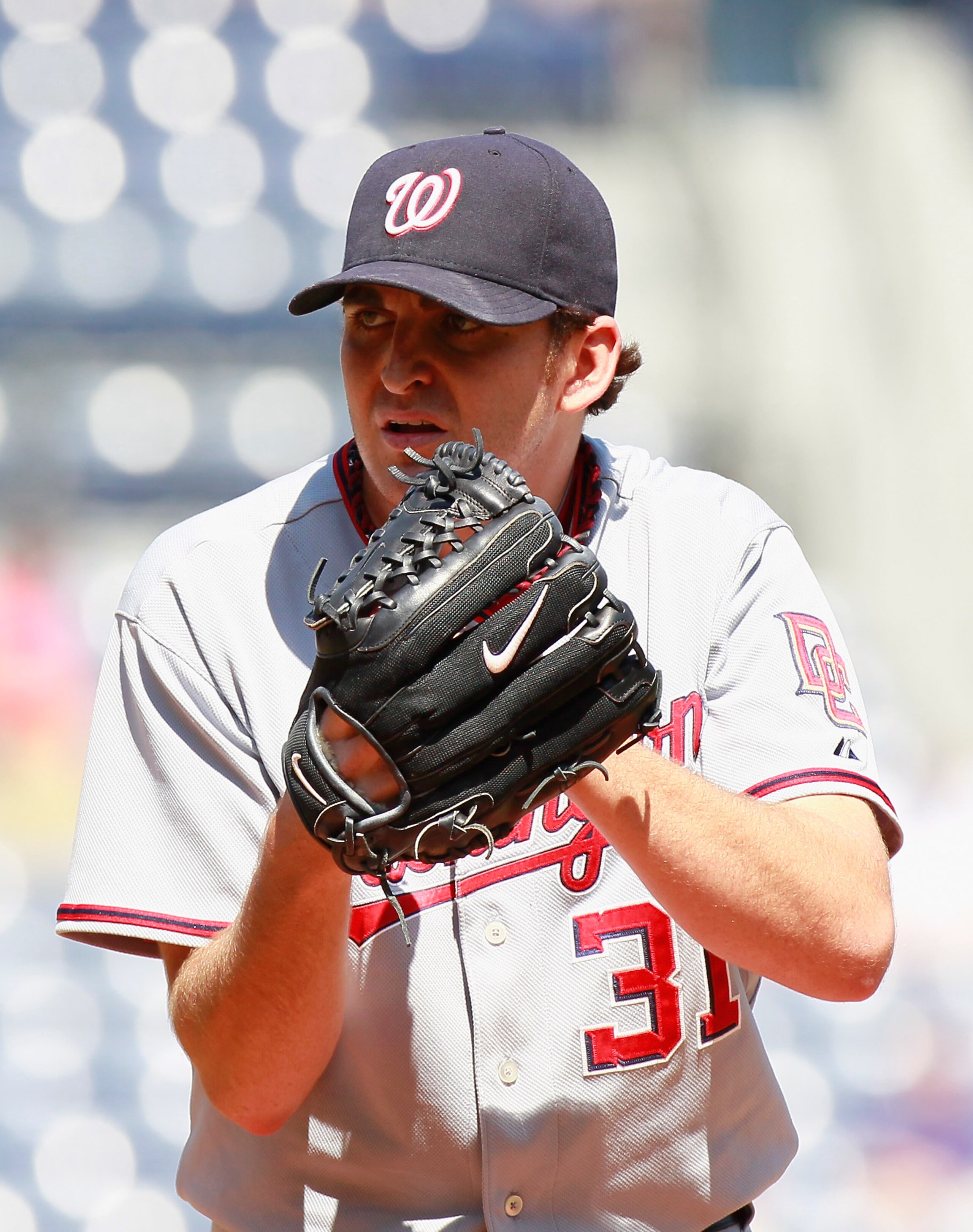 ATLANTA - SEPTEMBER 15: Starting pitcher John Lannan #31 of the Washington Nationals pitches against the Atlanta Braves at Turner Field on September 15, 2010 in Atlanta, Georgia. (Photo by Kevin C. Cox/Getty Images) ATLANTA - SEPTEMBER 15: Starting pitcher John Lannan #31 of the Washington Nationals pitches against the Atlanta Braves at Turner Field on September 15, 2010 in Atlanta, Georgia. (Photo by Kevin C. Cox/Getty Images)