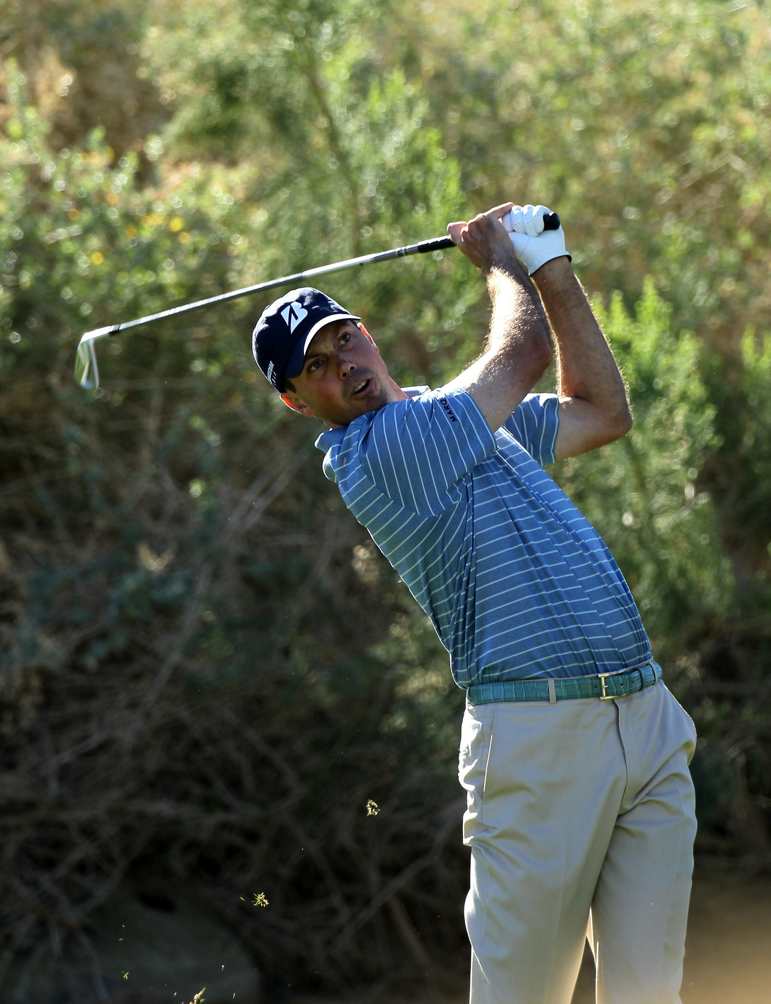 LA QUINTA, CA - JANUARY 21: Matt Kuchar hits his tee shot on the 17th hole during round three of the Bob Hope Classic at the Nicklaus Private Course at PGA West on January 21, 2011 in La Quinta, California. (Photo by Stephen Dunn/Getty Images) LA QUINTA, CA - JANUARY 21: Matt Kuchar hits his tee shot on the 17th hole during round three of the Bob Hope Classic at the Nicklaus Private Course at PGA West on January 21, 2011 in La Quinta, California. (Photo by Stephen Dunn/Getty Images)