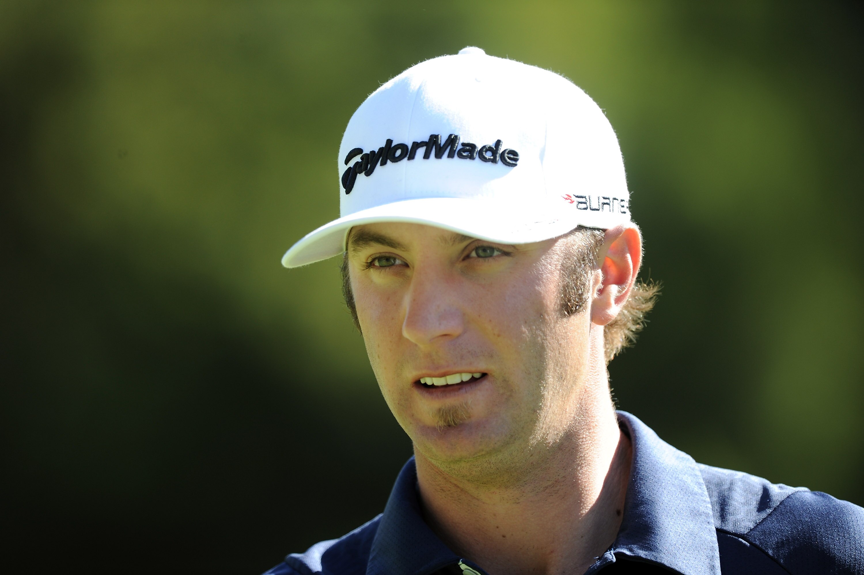 PACIFIC PALISADES, CA - FEBRUARY 17:  Dustin Johnson waits to putt on the 12th green during the Northern Trust Open at the Riviera Country Club on February 17, 2011 in Pacific Palisades, California.  (Photo by Harry How/Getty Images)