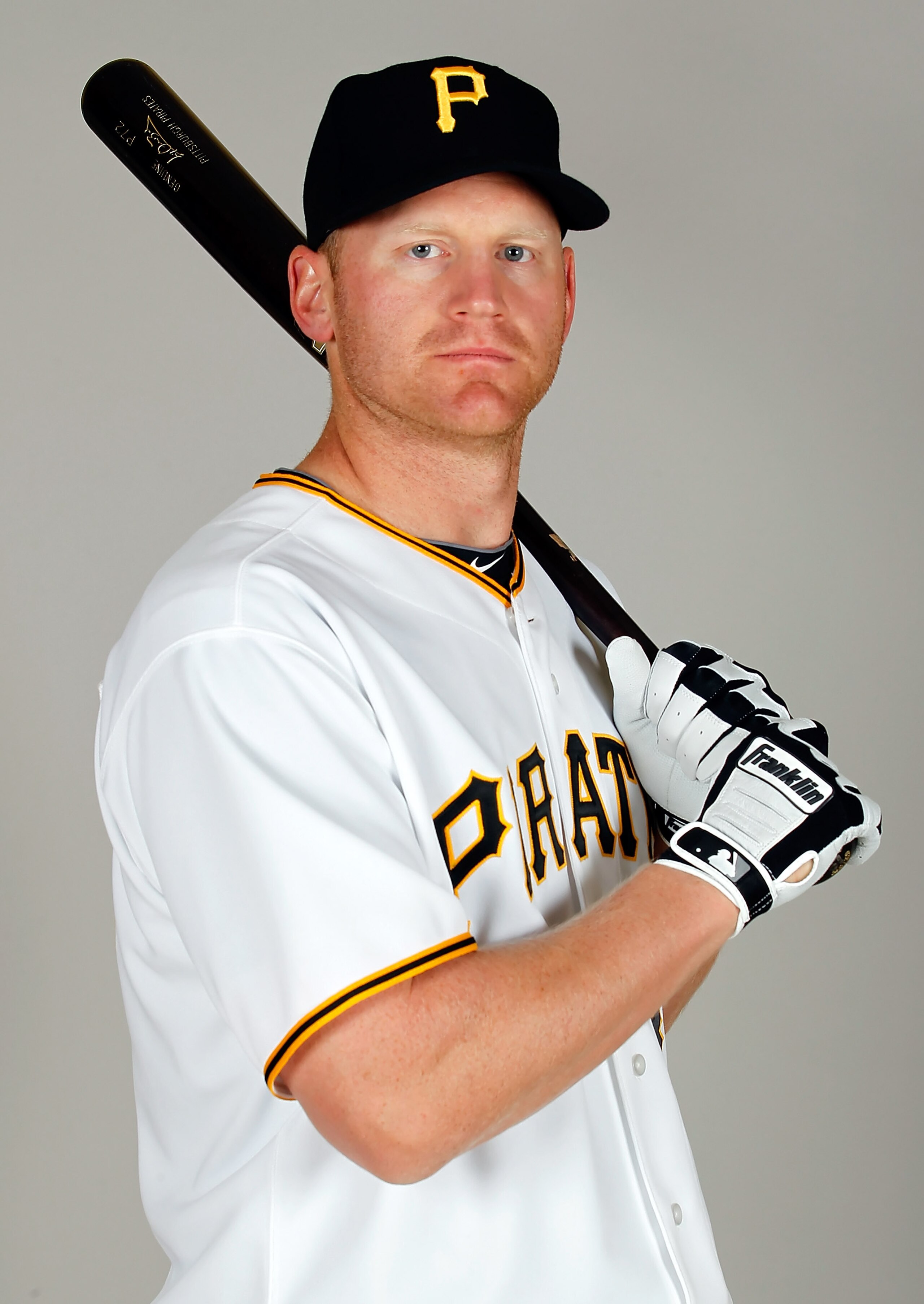 BRADENTON, FL - FEBRUARY 20:  Infielder Lyle Overbay #37 of the Pittsburgh Pirates poses for a photo during photo day at Pirate City on February 20, 2011 in Bradenton, Florida.  (Photo by J. Meric/Getty Images)