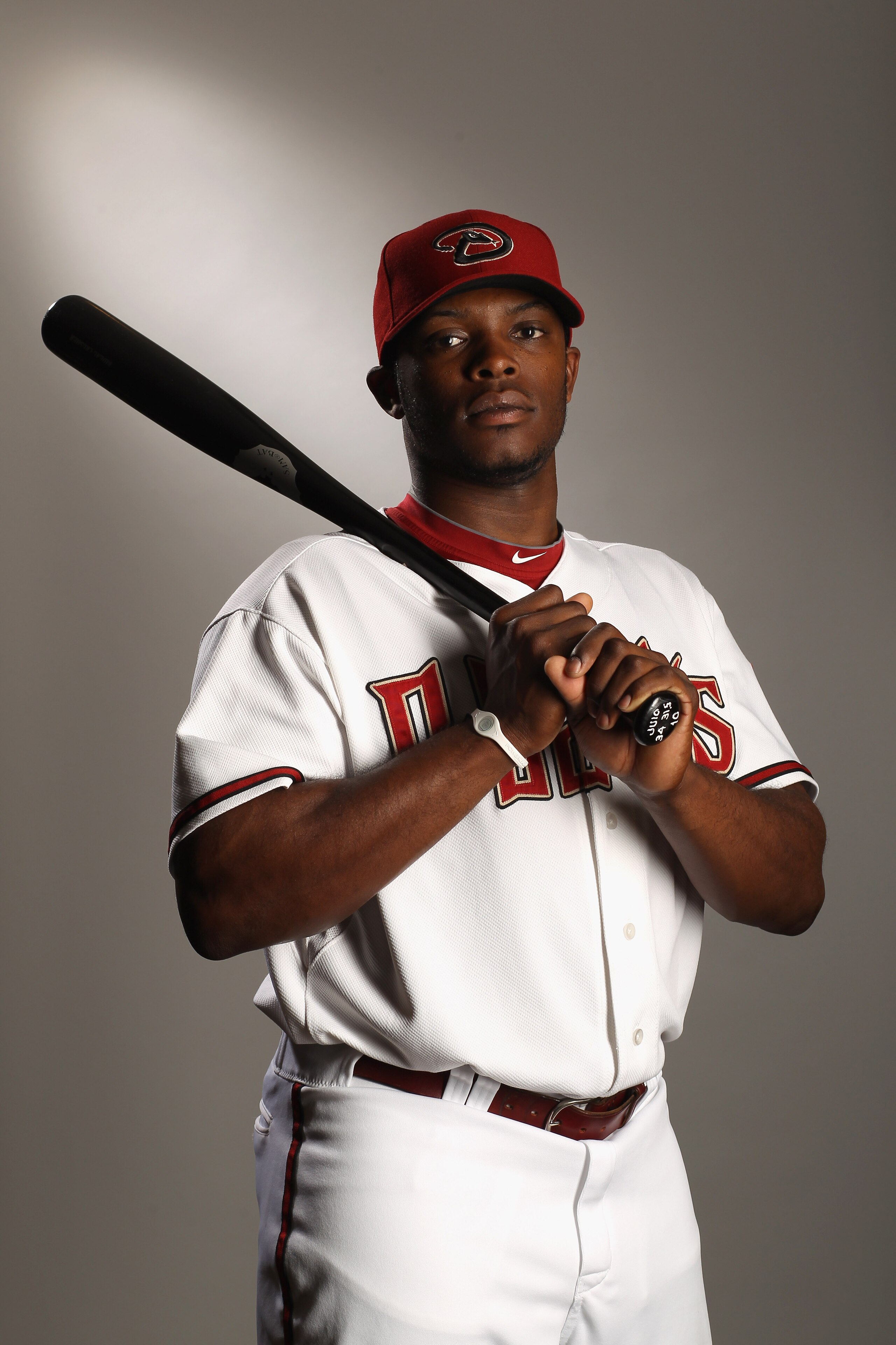 SCOTTSDALE, AZ - FEBRUARY 21: Justin Upton #10 of the Arizona Diamondbacks poses for a portrait at Salt River Fields at Talking Stick on February 21, 2011 in Scottsdale, Arizona. (Photo by Ezra Shaw/Getty Images) SCOTTSDALE, AZ - FEBRUARY 21: Justin Upton #10 of the Arizona Diamondbacks poses for a portrait at Salt River Fields at Talking Stick on February 21, 2011 in Scottsdale, Arizona. (Photo by Ezra Shaw/Getty Images)