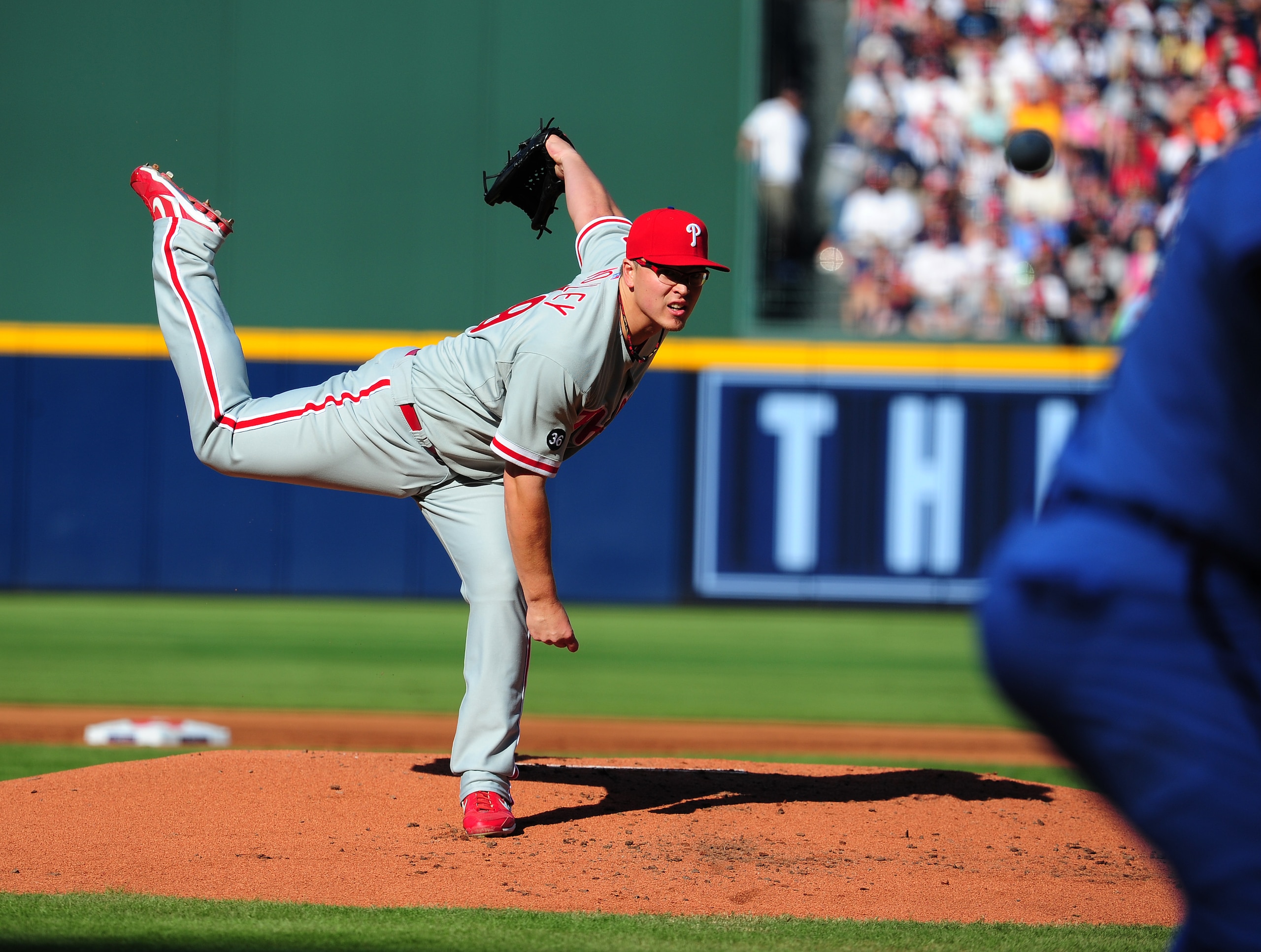 ATLANTA - OCTOBER 2: Vance Worley #49 of the Philadelphia Phillies pitches against the Atlanta Braves at Turner Field on October 2, 2010 in Atlanta, Georgia. (Photo by Scott Cunningham/Getty Images)