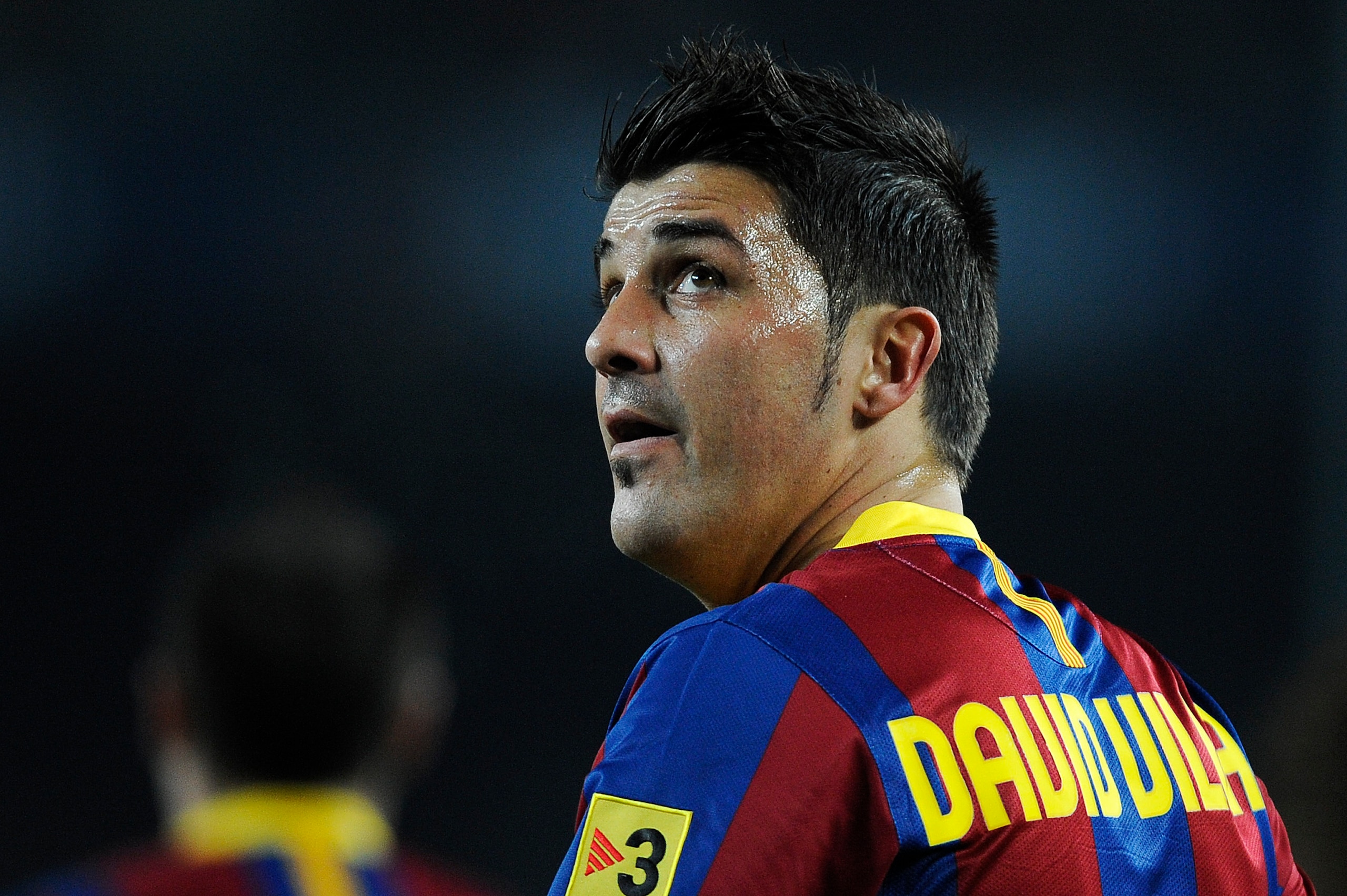 BARCELONA, SPAIN - JANUARY 16: David Villa of FC Barcelona looks on during the La Liga match between FC Barcelona and Malaga at Nou Camp on January 16, 2011 in Barcelona, Spain. Barcelona won 4-1. (Photo by David Ramos/Getty Images) BARCELONA, SPAIN - JANUARY 16: David Villa of FC Barcelona looks on during the La Liga match between FC Barcelona and Malaga at Nou Camp on January 16, 2011 in Barcelona, Spain. Barcelona won 4-1. (Photo by David Ramos/Getty Images)